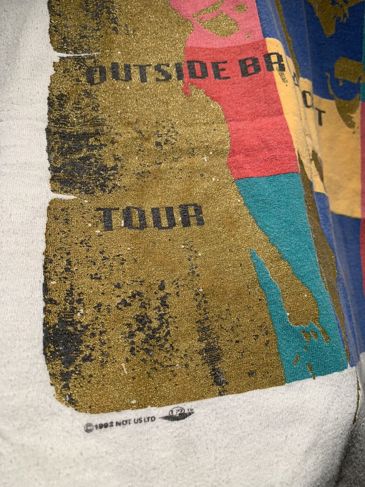 Band Tees *RARE* Vintage 1992 U2 Outside Broadcast Tour USA-Made Shirt Size US XL / EU 56 / 4 - 5 Thumbnail
