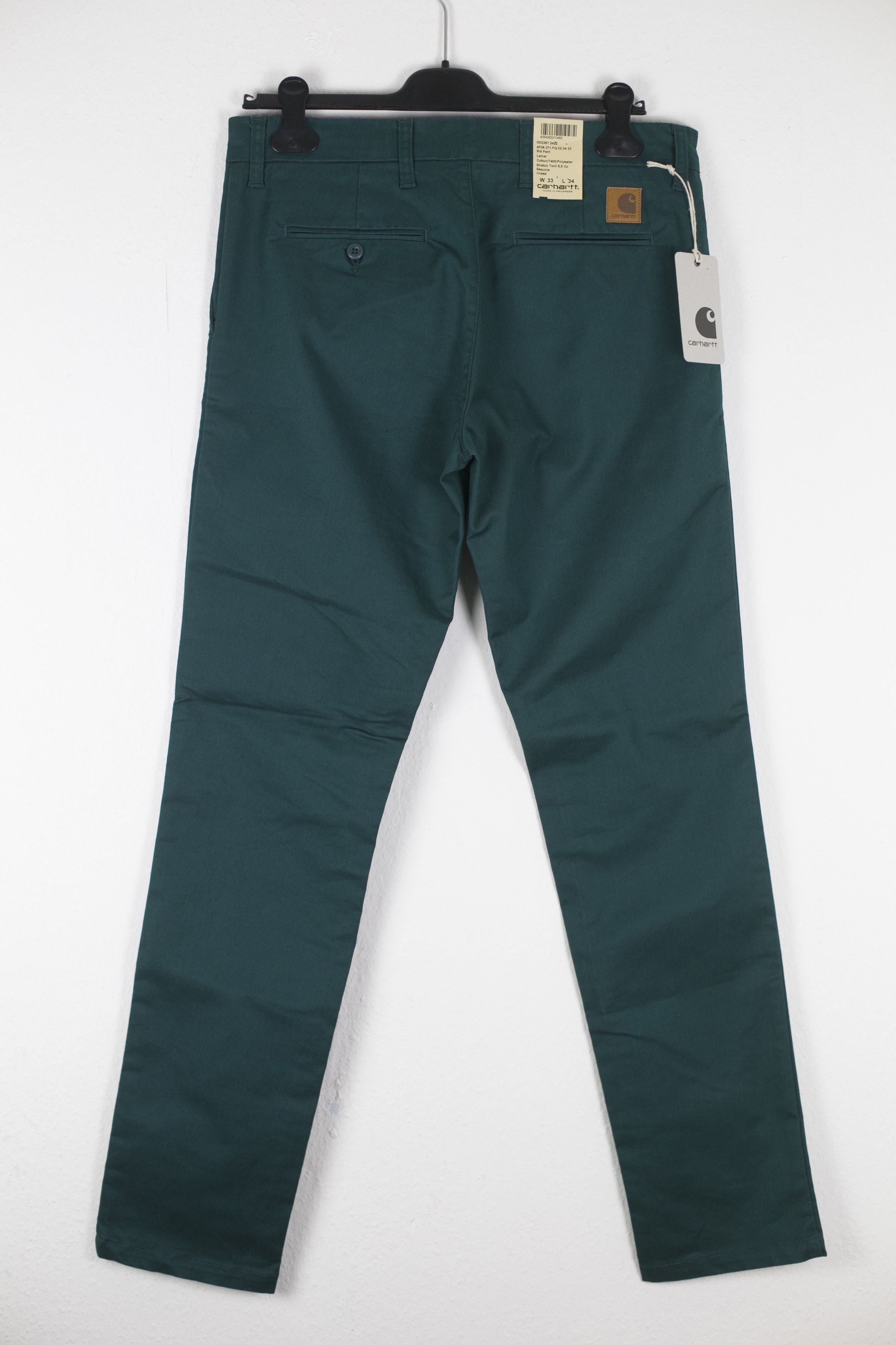 Carhartt Wip NWT Carhartt WIP SID PANT Lamar Stretch Sequoia green 33x34 Size US 33 - 2 Thumbnail