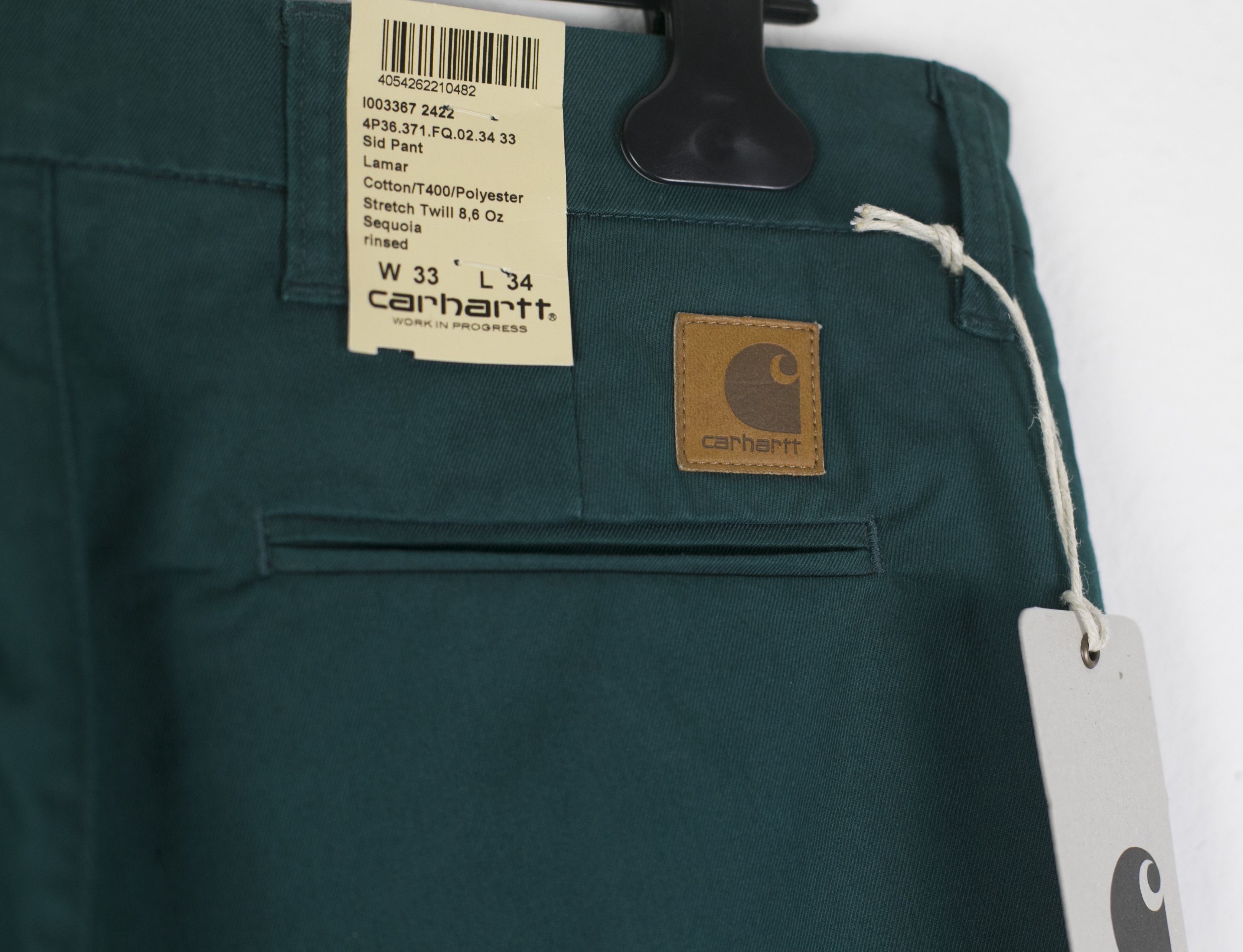 Carhartt Wip NWT Carhartt WIP SID PANT Lamar Stretch Sequoia green 33x34 Size US 33 - 3 Thumbnail