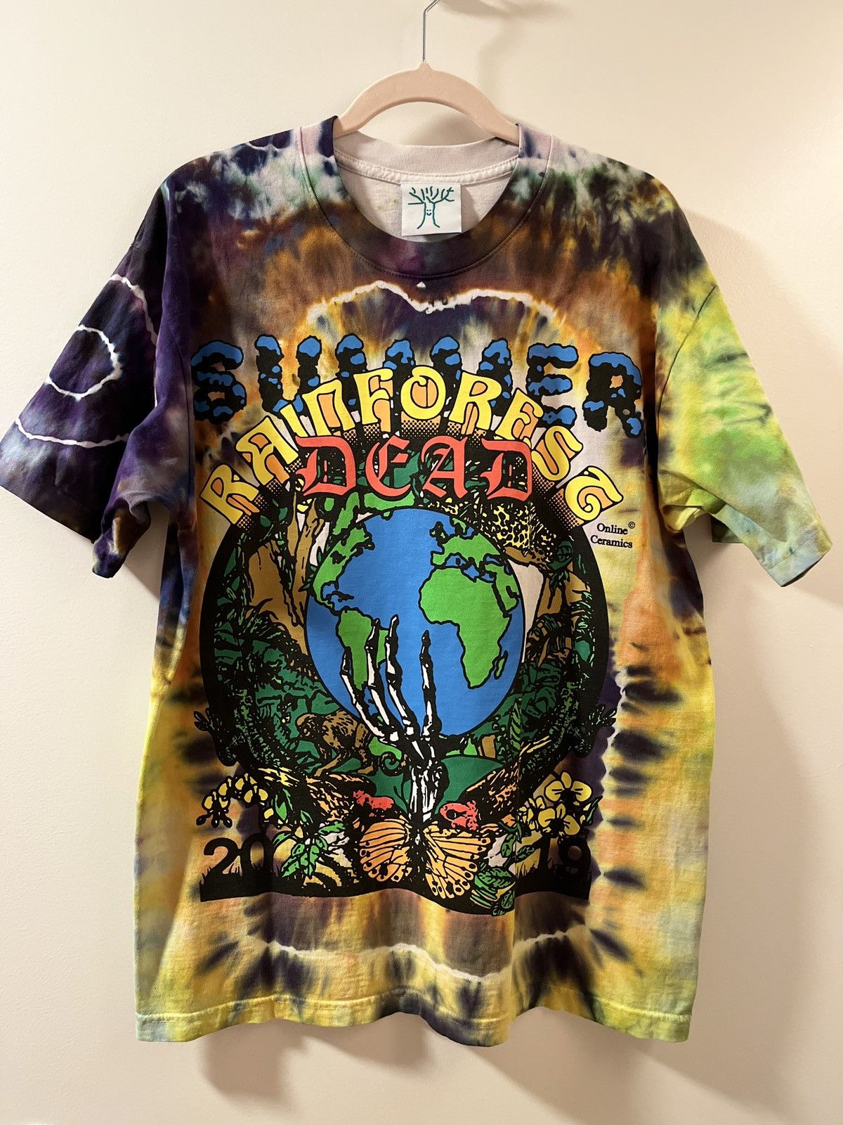Online Ceramics SUMMER RAINFOREST DEAD - GUEST DYE - TEE Size US L / EU 52-54 / 3 - 1 Thumbnail