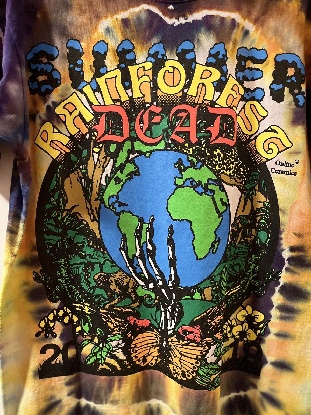 Online Ceramics SUMMER RAINFOREST DEAD - GUEST DYE - TEE Size US L / EU 52-54 / 3 - 2 Thumbnail