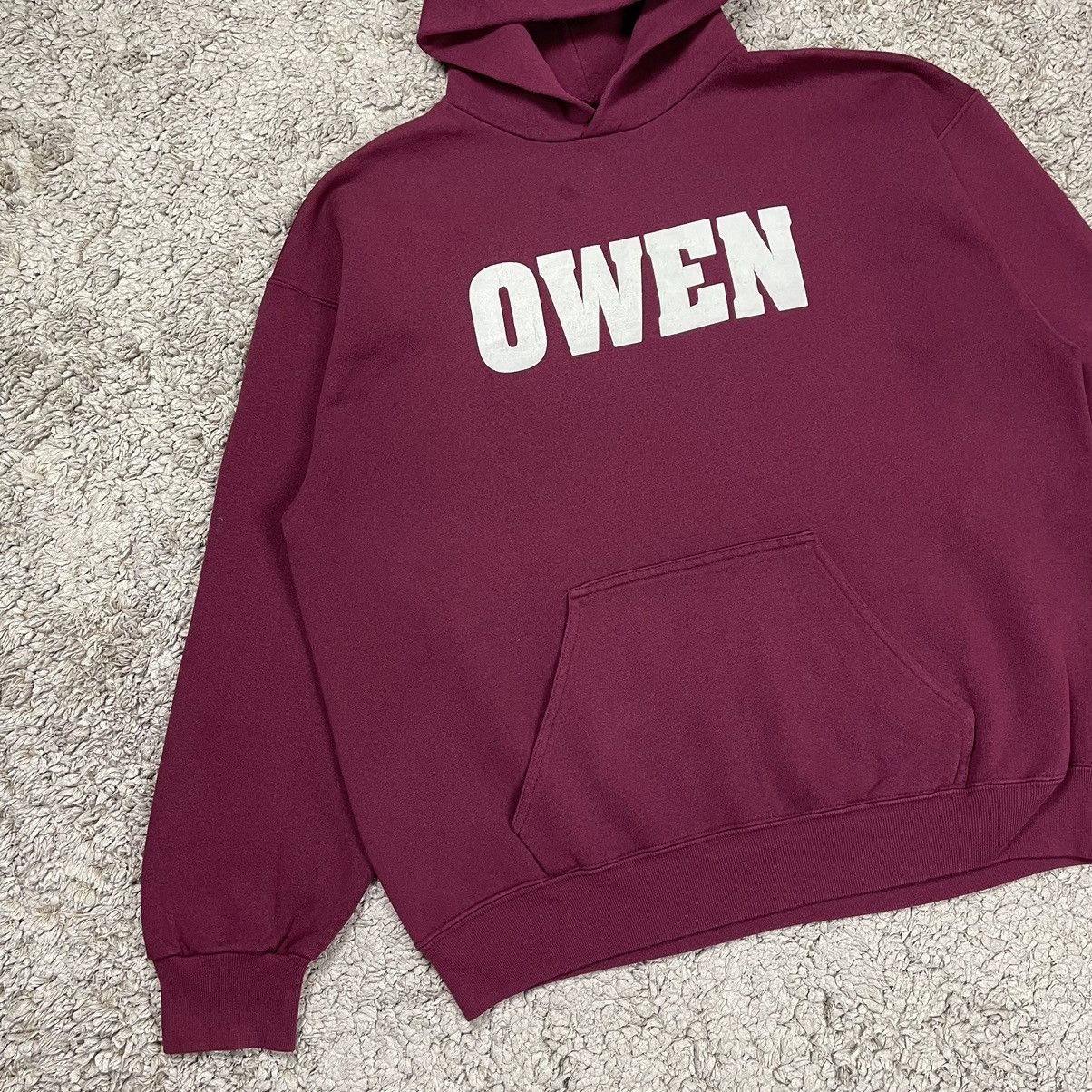 Vintage Vintage Owen Spellout Hoodie Size US XL / EU 56 / 4 - 3 Thumbnail