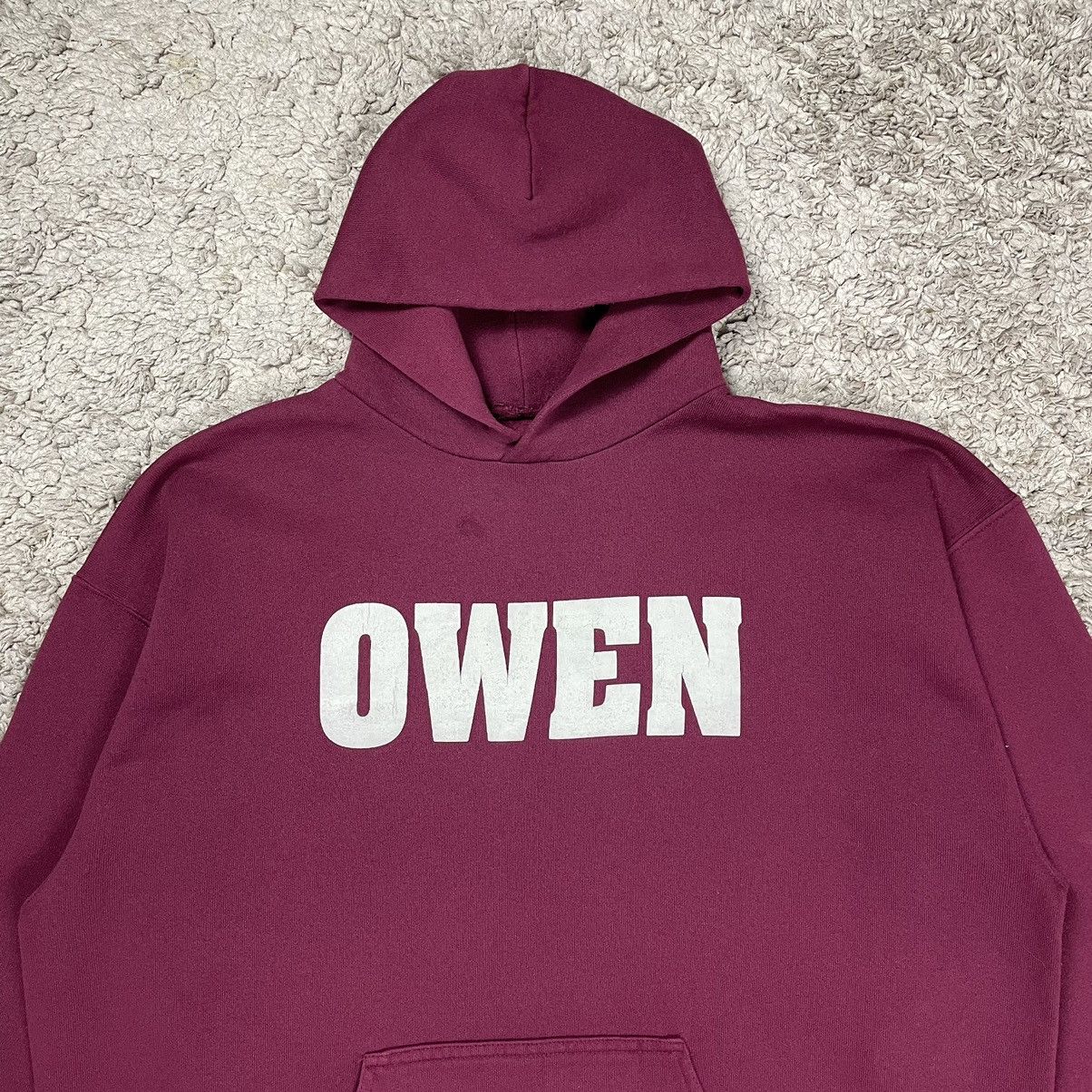 Vintage Vintage Owen Spellout Hoodie Size US XL / EU 56 / 4 - 5 Thumbnail