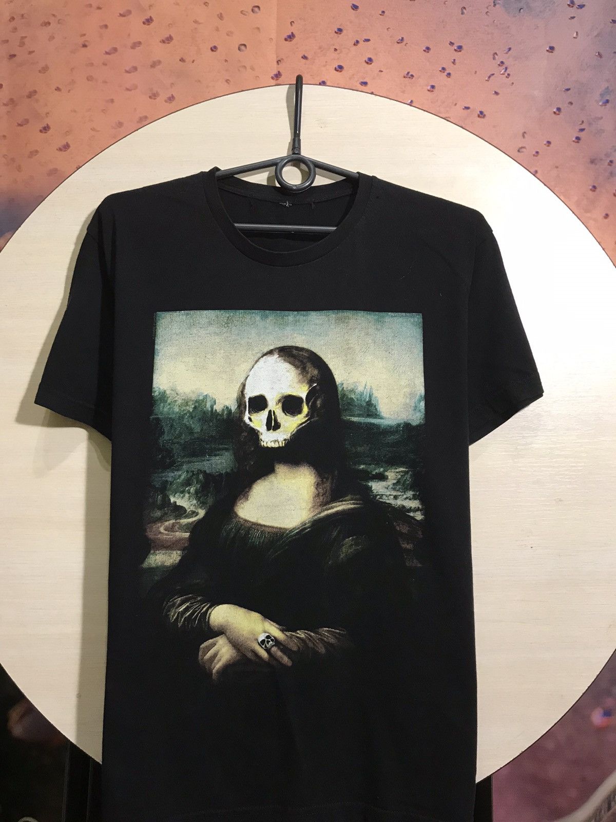 Vintage Vintage Mono Lisa streetwear art Humor skull logo tee Size US M / EU 48-50 / 2 - 2 Thumbnail