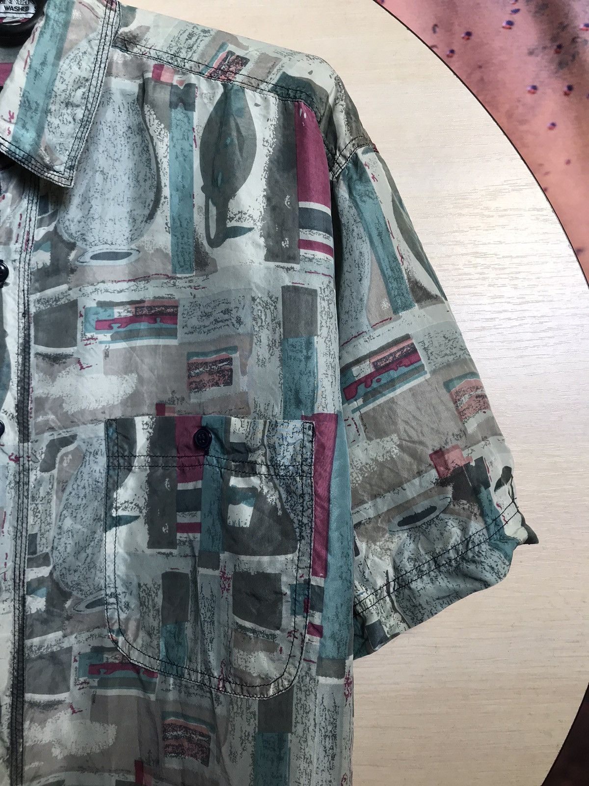 Vintage Vintage Silk streetwear crazy shirt Size US L / EU 52-54 / 3 - 3 Thumbnail