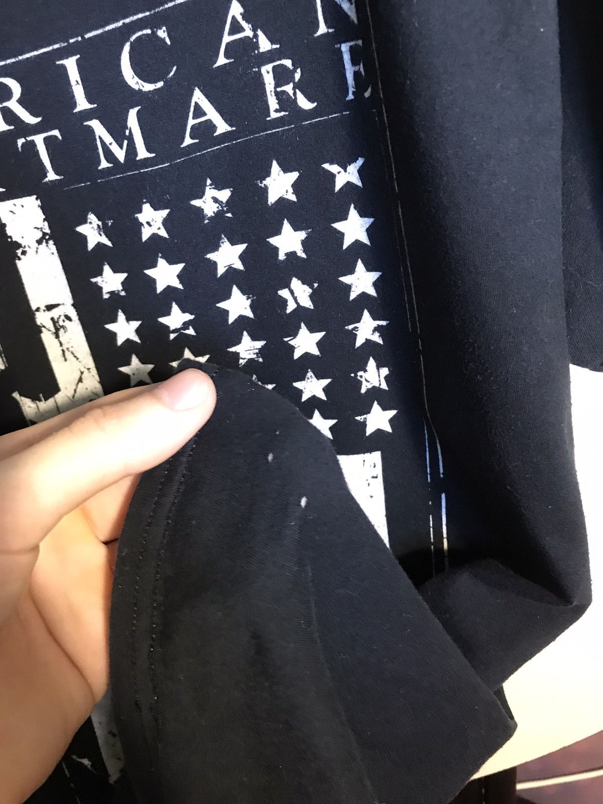 Band Tees American nightmare American flag streetwear tee Size US L / EU 52-54 / 3 - 5 Thumbnail