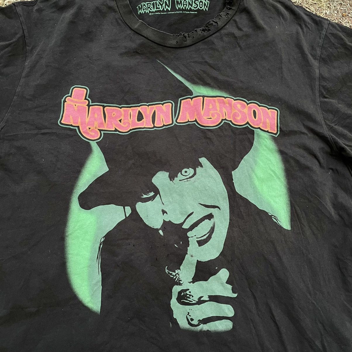 Vintage Vintage Y2K Marilyn Manson Band Tee Faded Black Graphic L Size US L / EU 52-54 / 3 - 2 Thumbnail