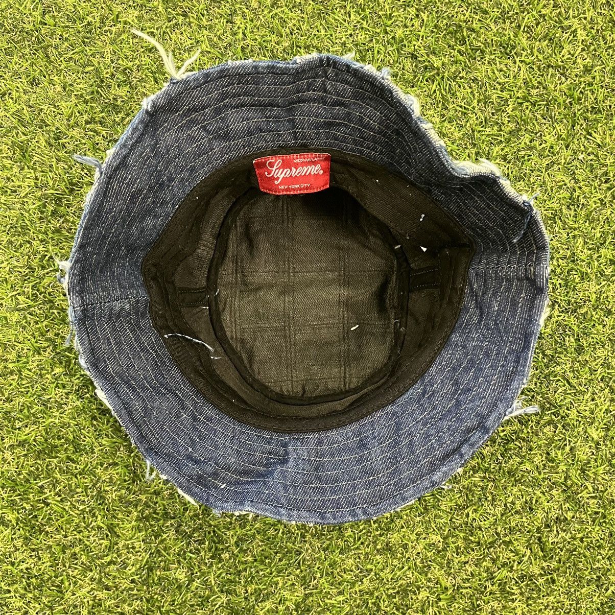 SUPREME Frayed Patchwork Denim Crusher