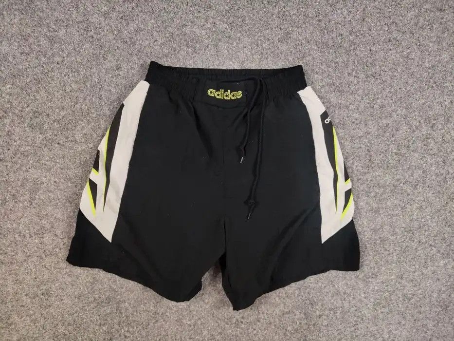 Adidas Vintage 90's Adidas Originals Nylon Black Logo Shorts Size US 32 / EU 48 - 4 Thumbnail