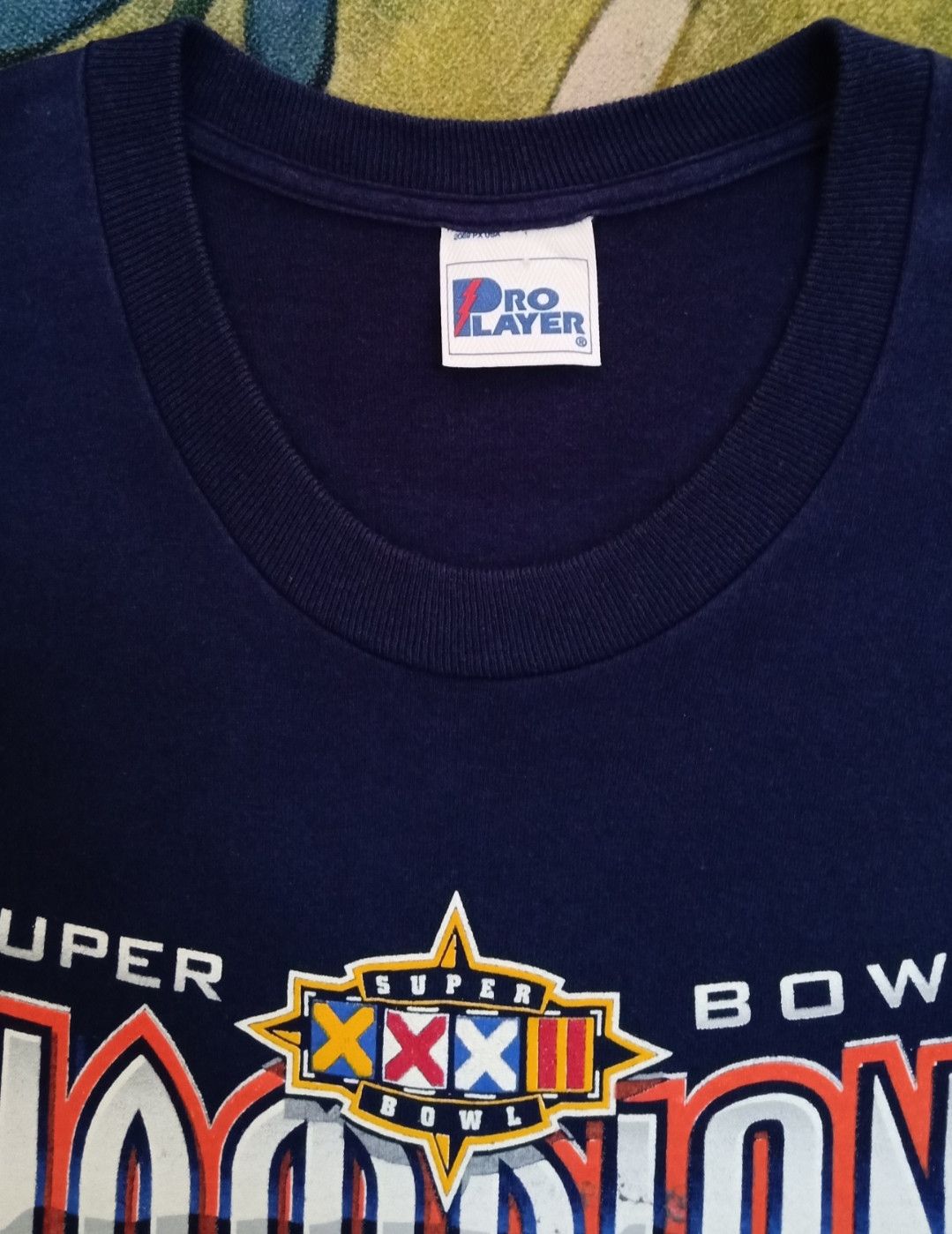NFL × Pro Player × Vintage Vintage 90s Denver Broncos Superbowl XXXII Champions T-shirt Size US L / EU 52-54 / 3 - 7 Thumbnail