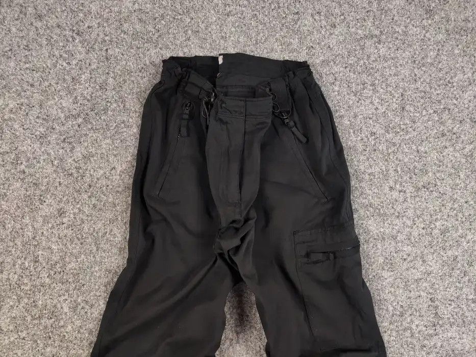 Japanese Brand Vintage 90's Japanese Parachute Cargo Black Pants Y2K Style Size 34" / US 12 / IT 48 - 3 Thumbnail