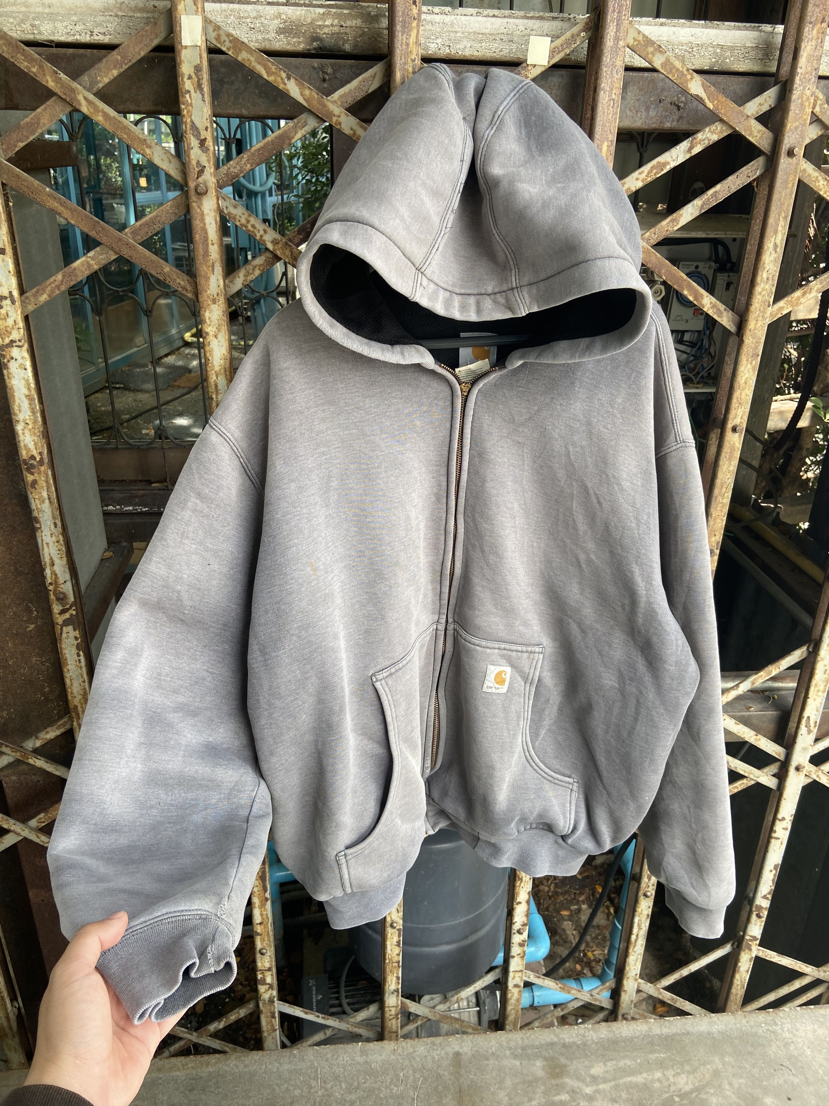 Carhartt × Streetwear × Vintage SUN FADED CEMENT GREY