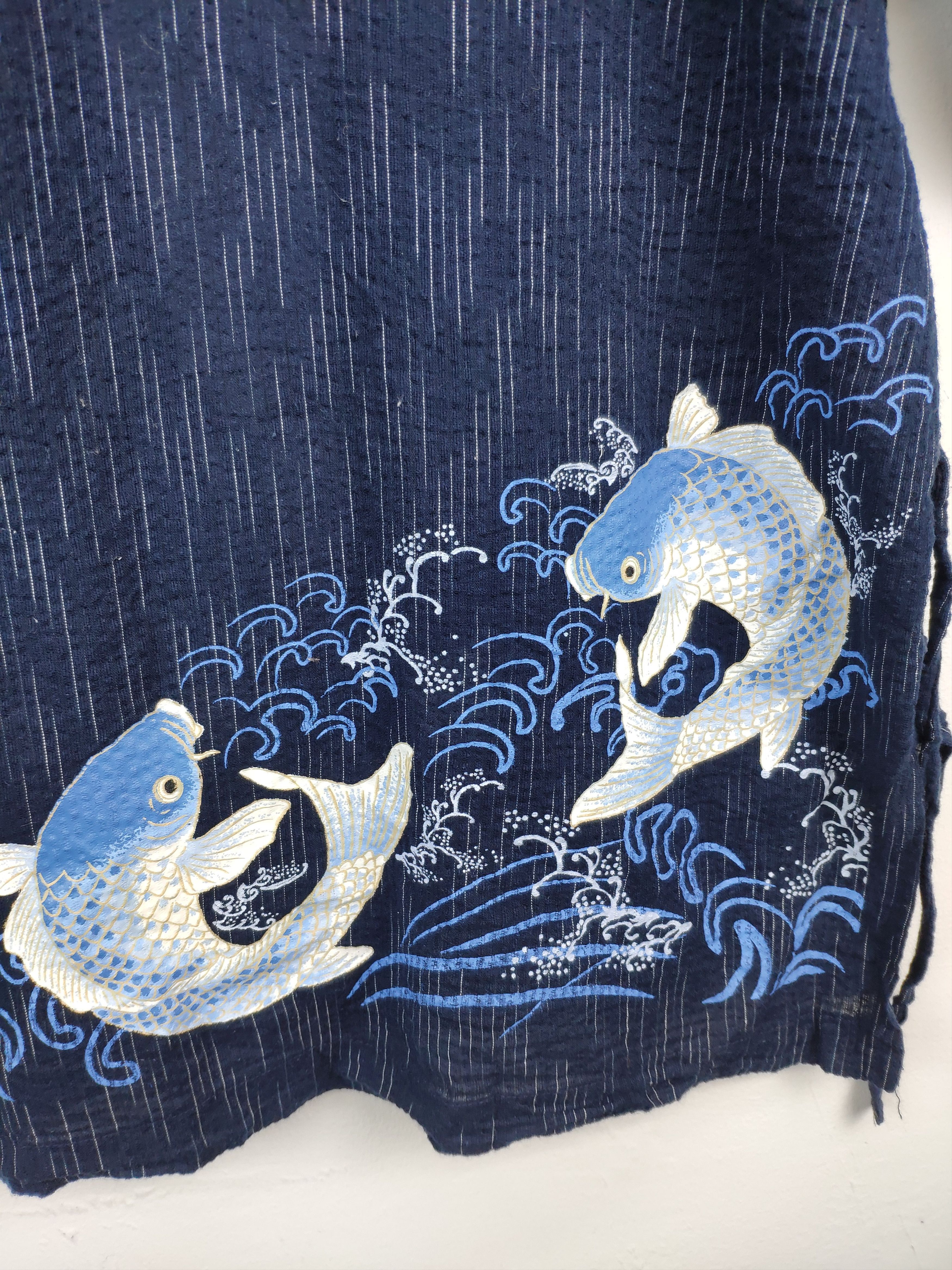 Japanese Brand × Vintage Inspired Visvim Noragi Kimono Cardigan Fish Koi Printed Size US M / EU 48-50 / 2 - 9 Thumbnail
