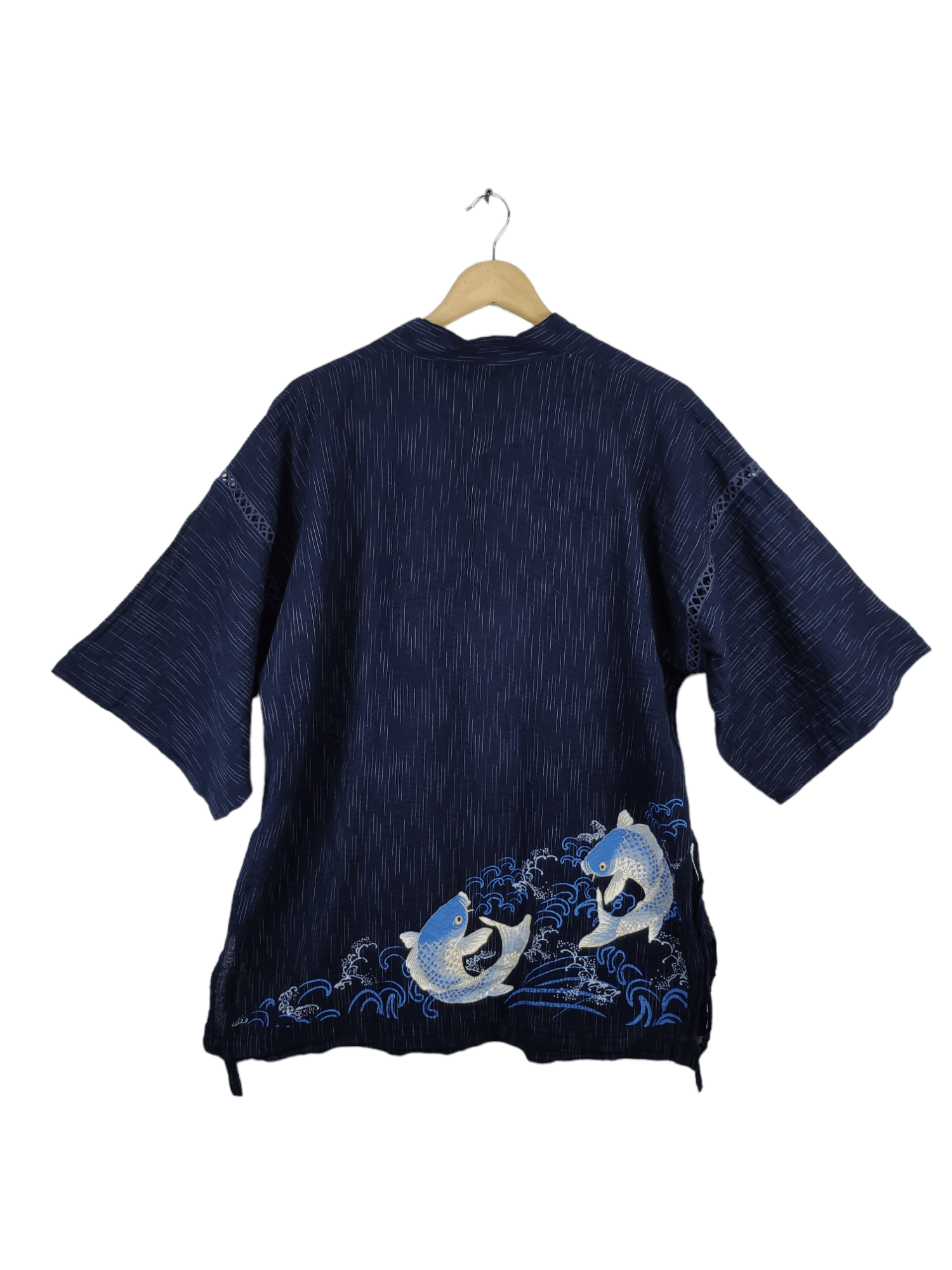 Japanese Brand × Vintage Inspired Visvim Noragi Kimono Cardigan Fish Koi Printed Size US M / EU 48-50 / 2 - 1 Thumbnail