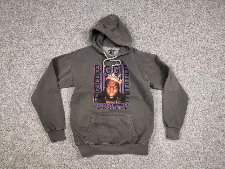 Rap Tees The Notorious B.I.G. Vintage Gray Logo Oversize Hoodie Size US L / EU 52-54 / 3 - 5 Thumbnail