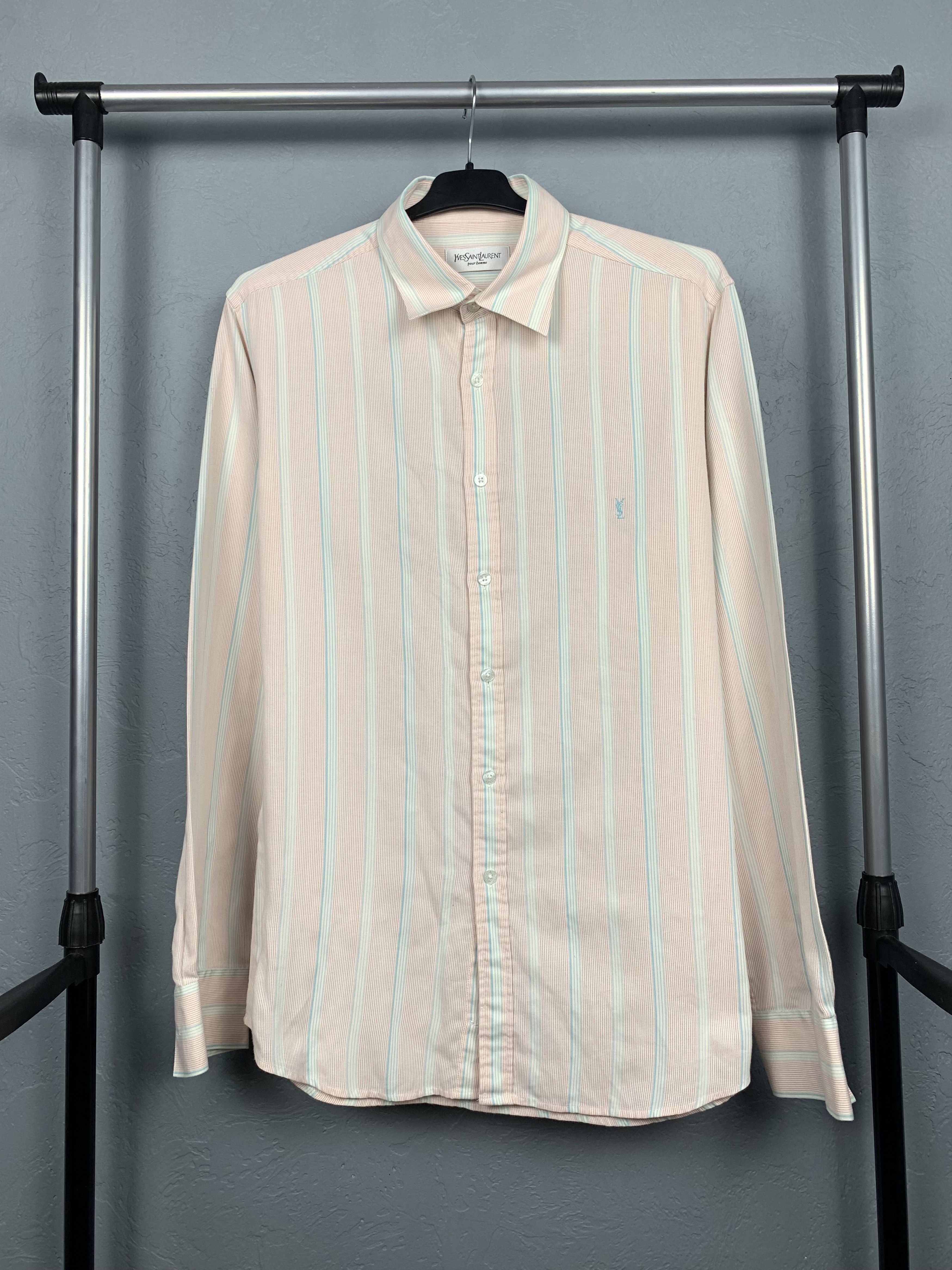 Yves Saint Laurent Yves Saint Laurent YSL men's long sleeve shirt Size US L / EU 52-54 / 3 - 1 Thumbnail