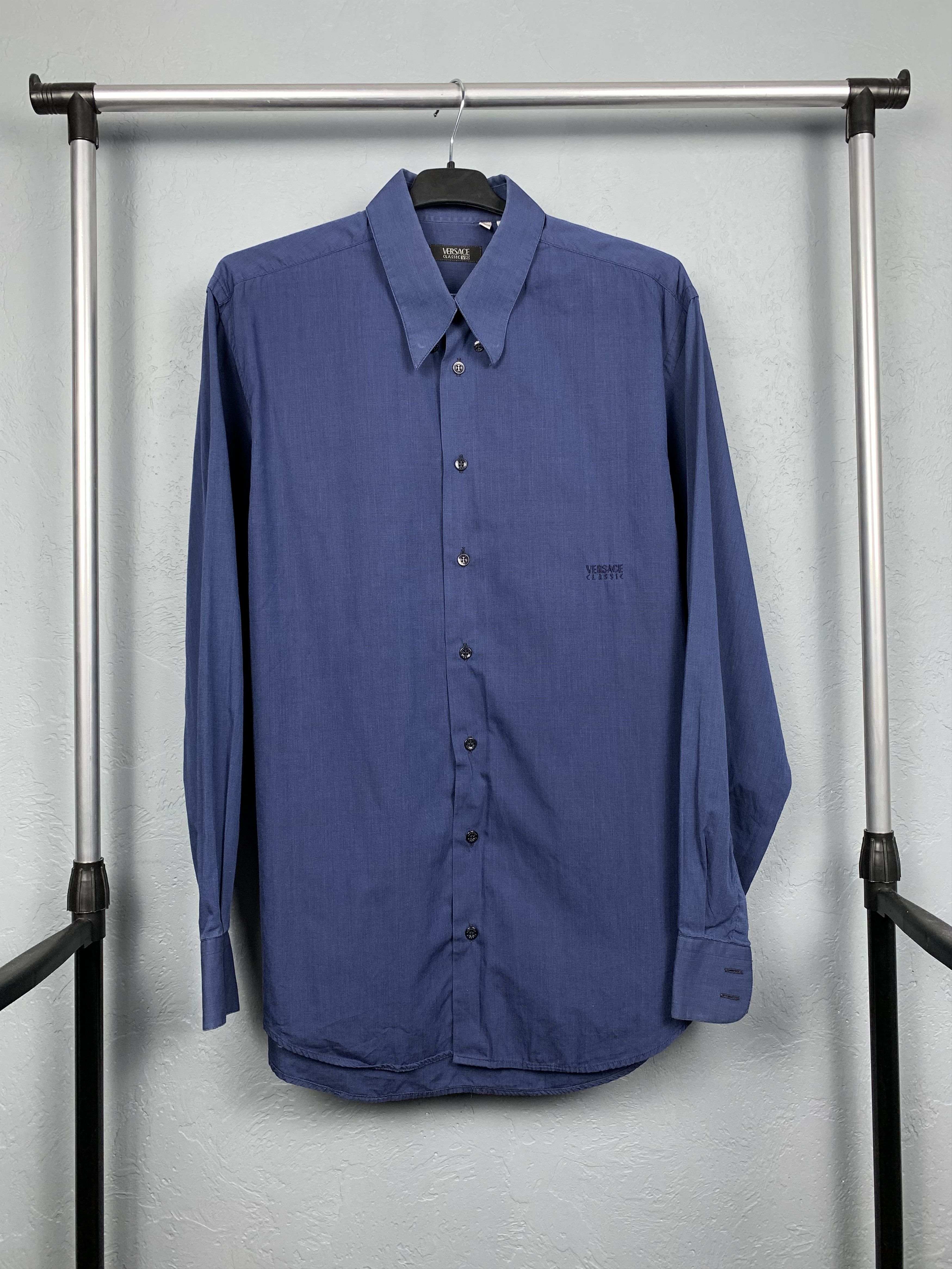 Versace Versace V2 Mens Long Sleeve Shirt Size US L / EU 52-54 / 3 - 1 Thumbnail