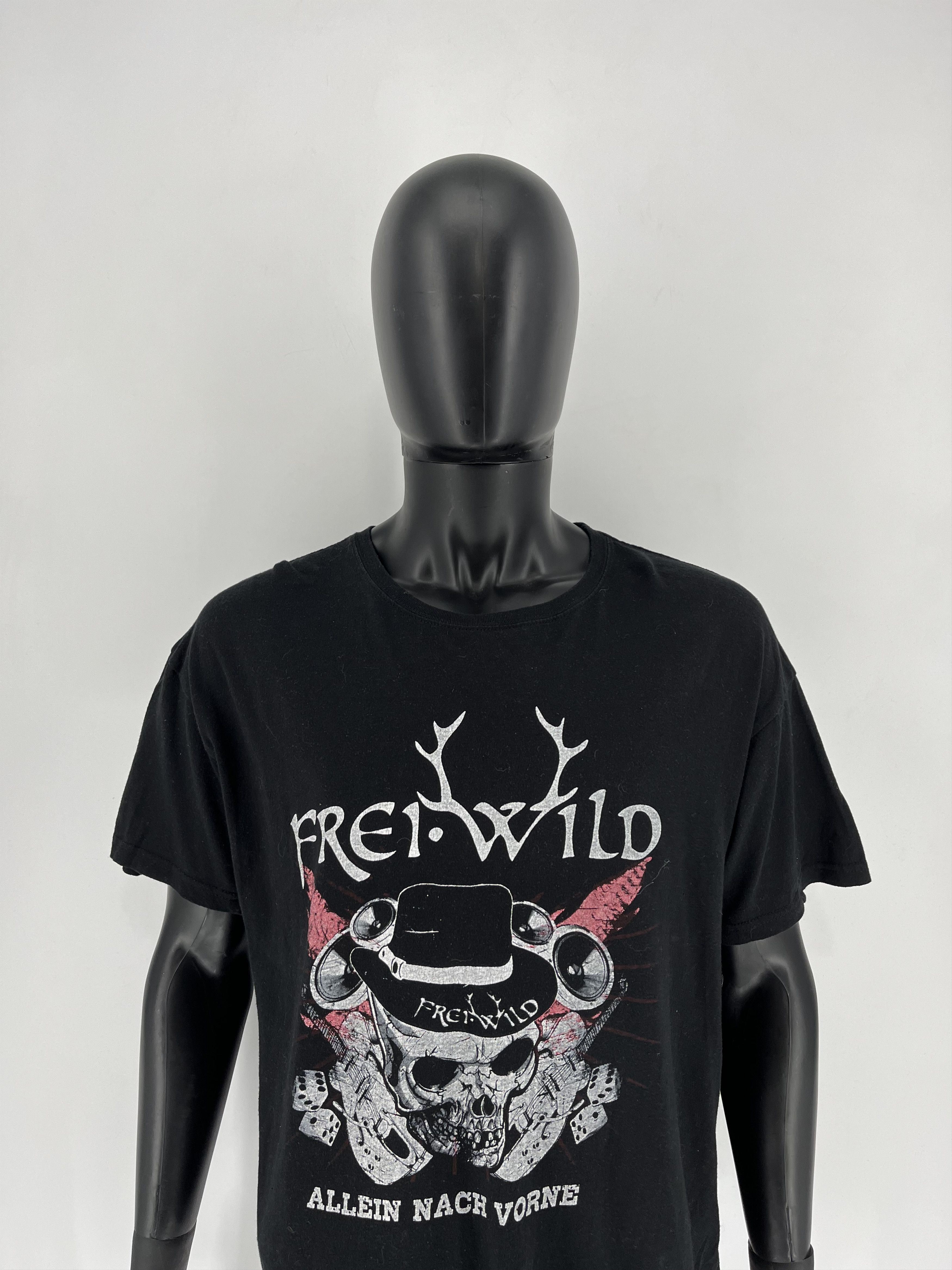 Band Tees Vintage Frei WILD Band tee Skull T shirt Black Size US L / EU 52-54 / 3 - 1 Thumbnail