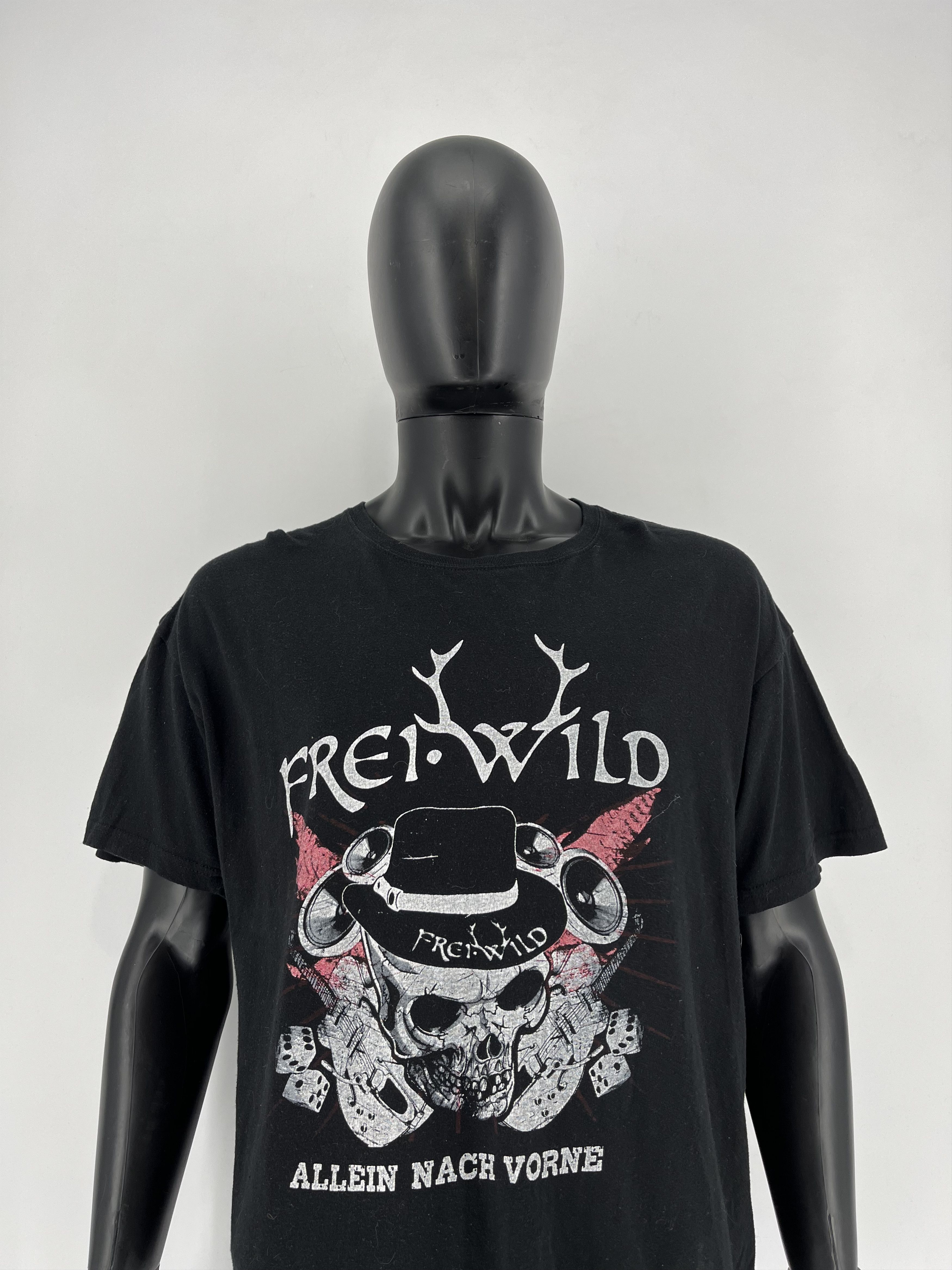 Band Tees Vintage Frei WILD Band tee Skull T shirt Black Size US L / EU 52-54 / 3 - 6 Thumbnail