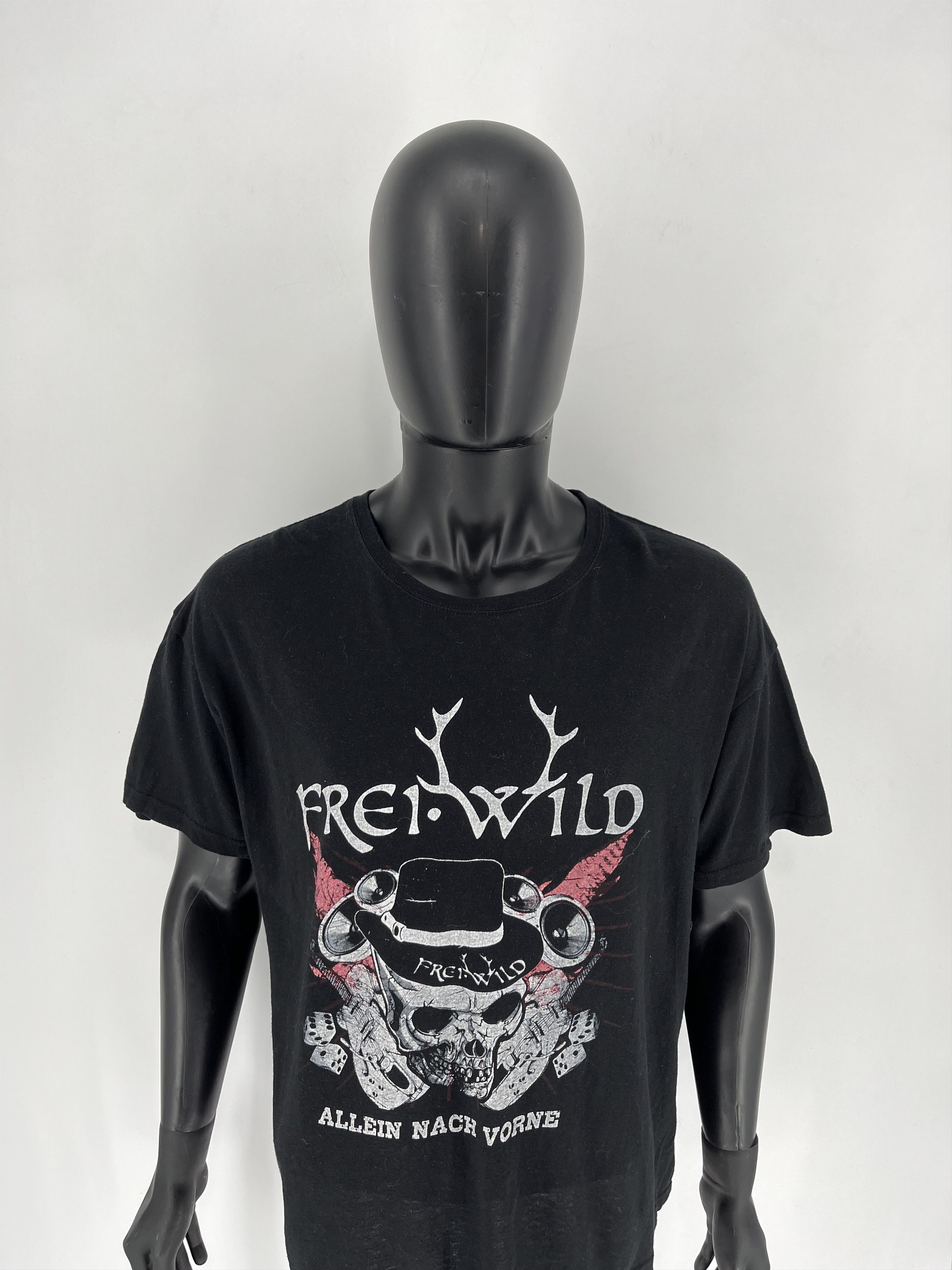 Band Tees Vintage Frei WILD Band tee Skull T shirt Black Size US L / EU 52-54 / 3 - 5 Thumbnail