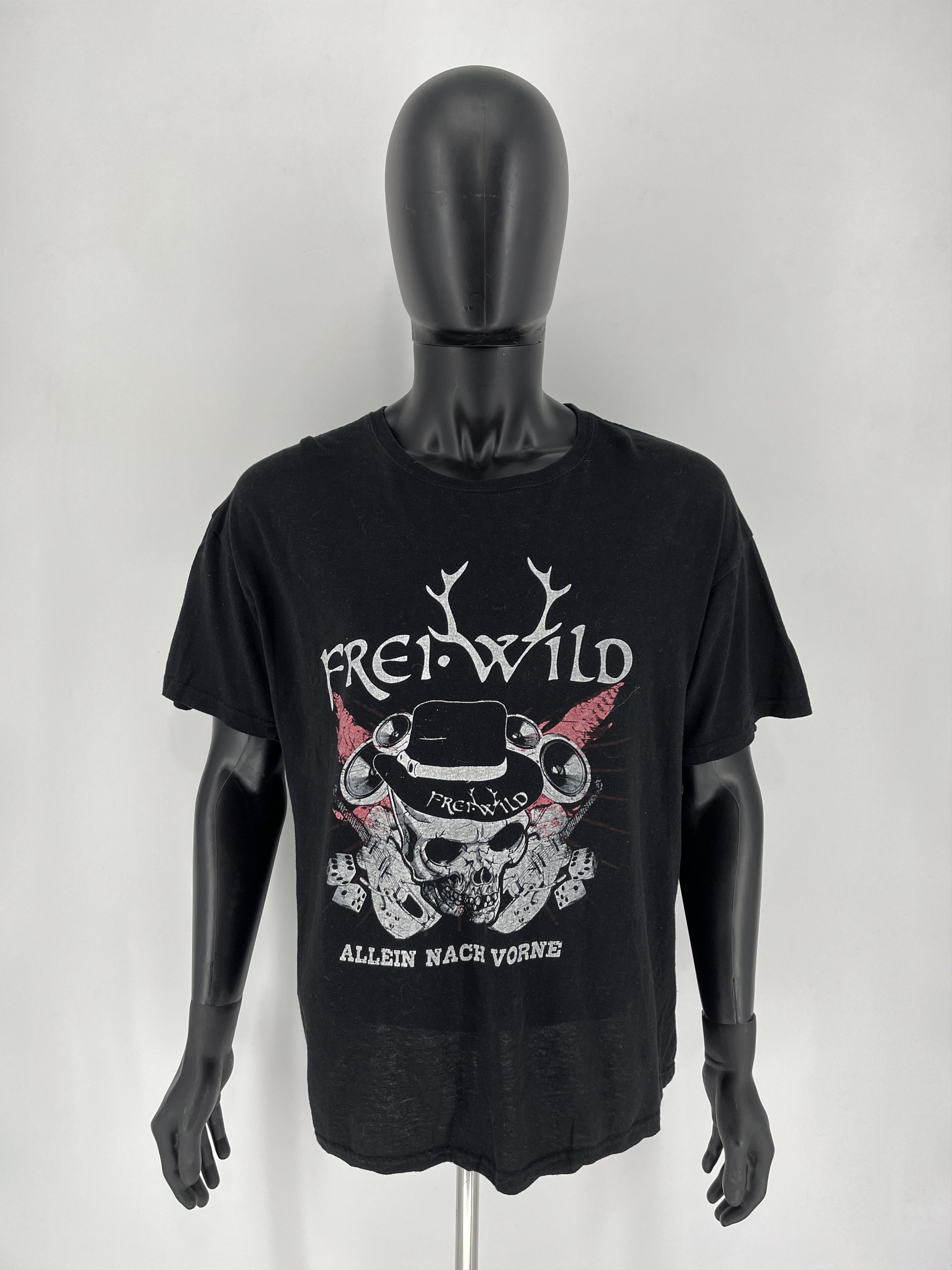 Band Tees Vintage Frei WILD Band tee Skull T shirt Black Size US L / EU 52-54 / 3 - 2 Thumbnail