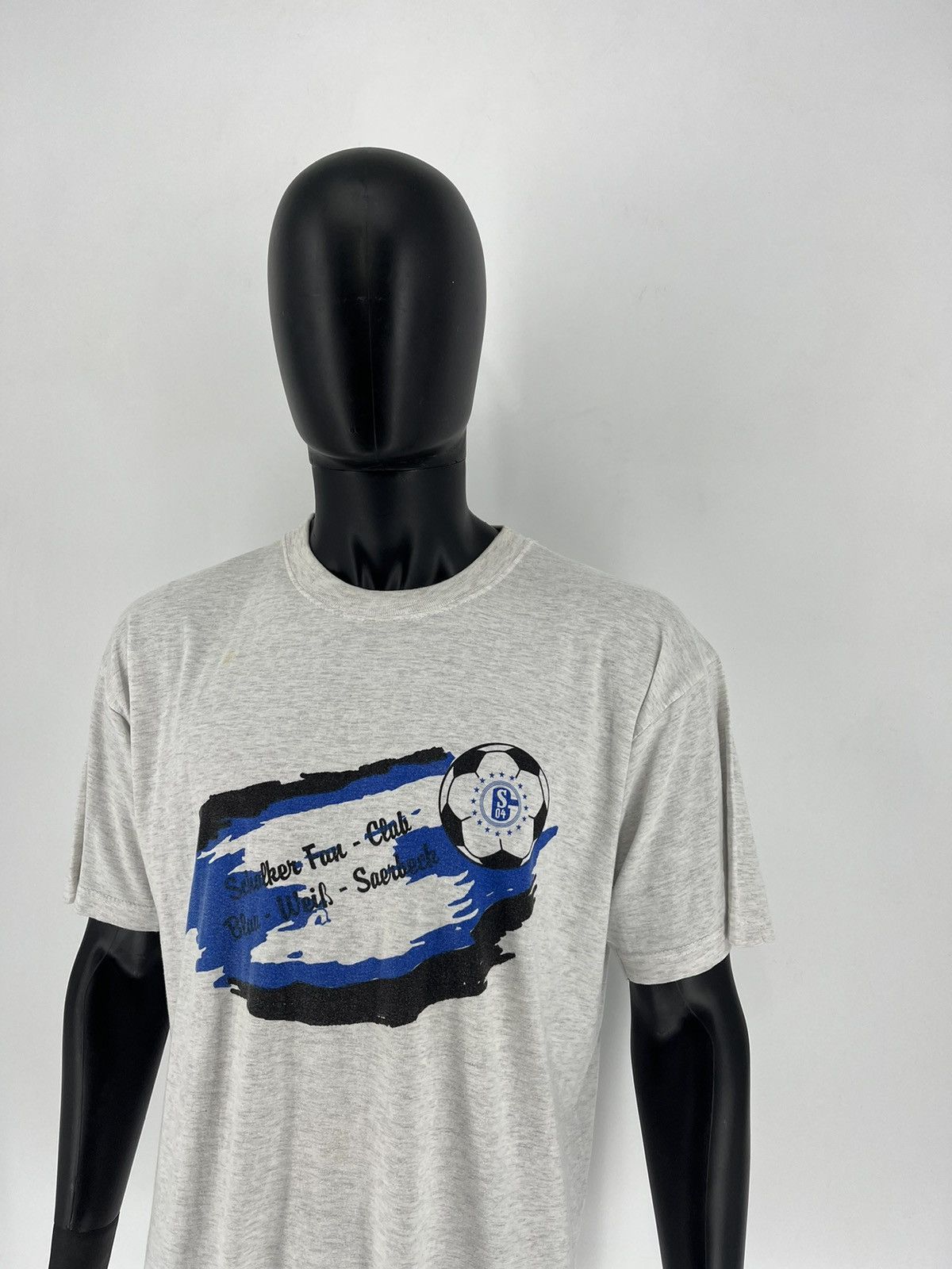 Vintage Mens Vintage Y2K T Shirt Schalke 04 Size L Soccer Size US L / EU 52-54 / 3 - 4 Thumbnail