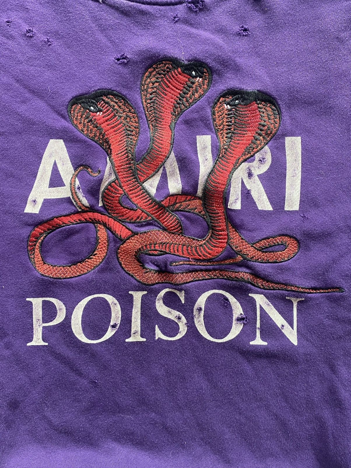 Amiri Amiri Poison Loose Fit Sweatshirt Purple Size US L / EU 52-54 / 3 - 4 Thumbnail
