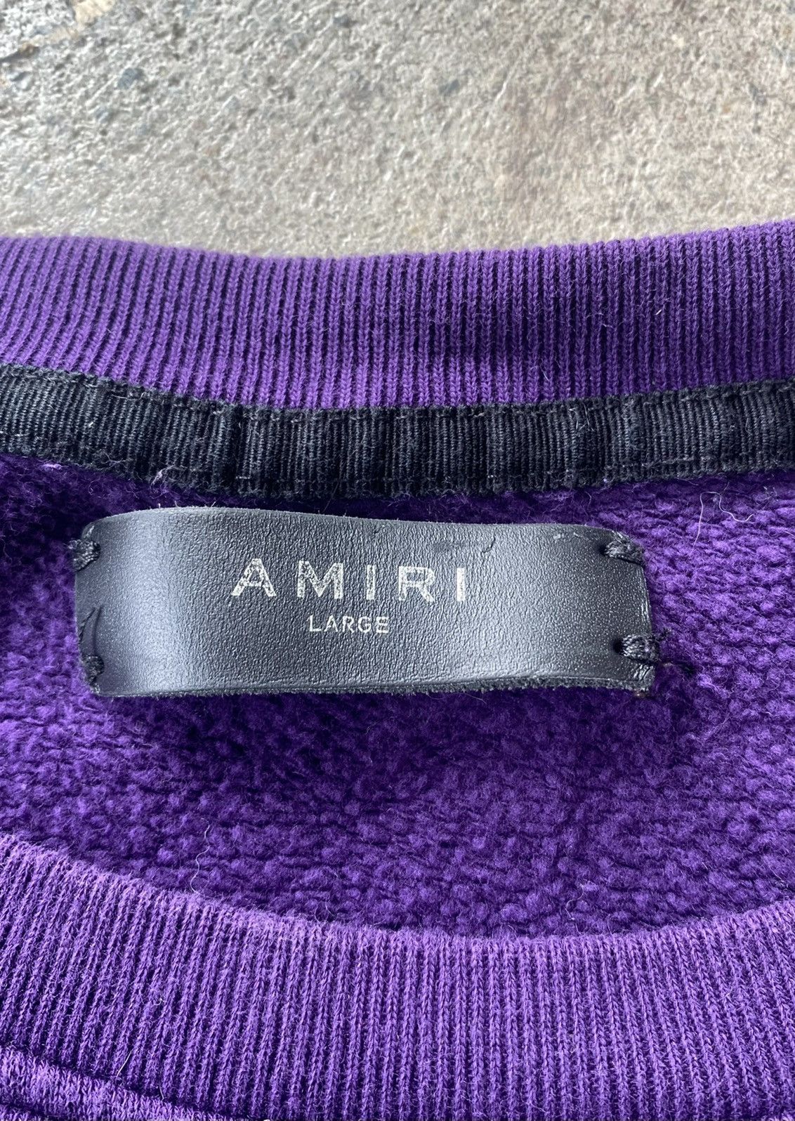 Amiri Amiri Poison Loose Fit Sweatshirt Purple Size US L / EU 52-54 / 3 - 5 Thumbnail