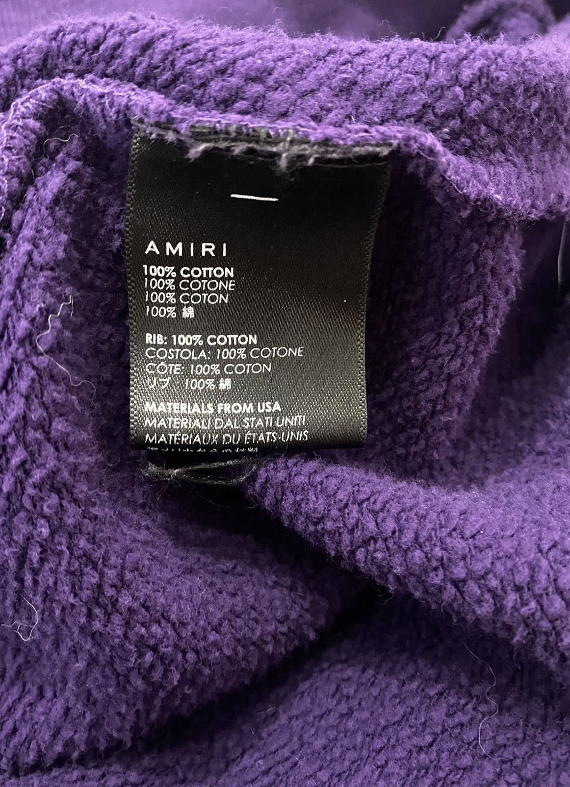 Amiri Amiri Poison Loose Fit Sweatshirt Purple Size US L / EU 52-54 / 3 - 6 Thumbnail