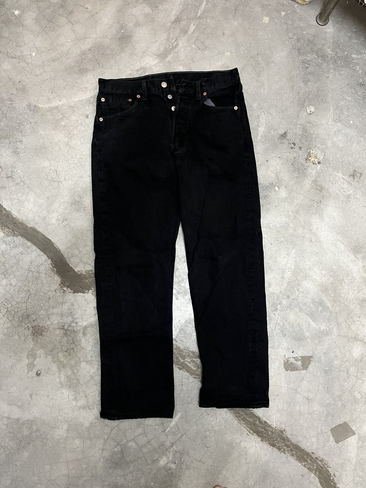 Vintage Levis 501 made in usa super black jeans