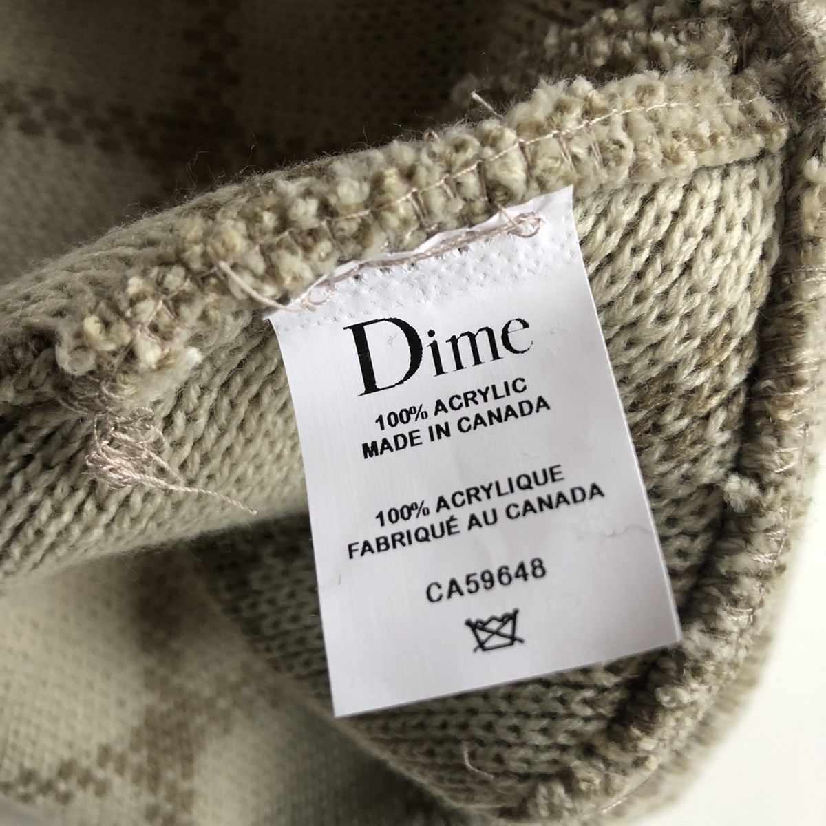 Dime Dime Classic Plaid Beanie Size ONE SIZE - 3 Thumbnail