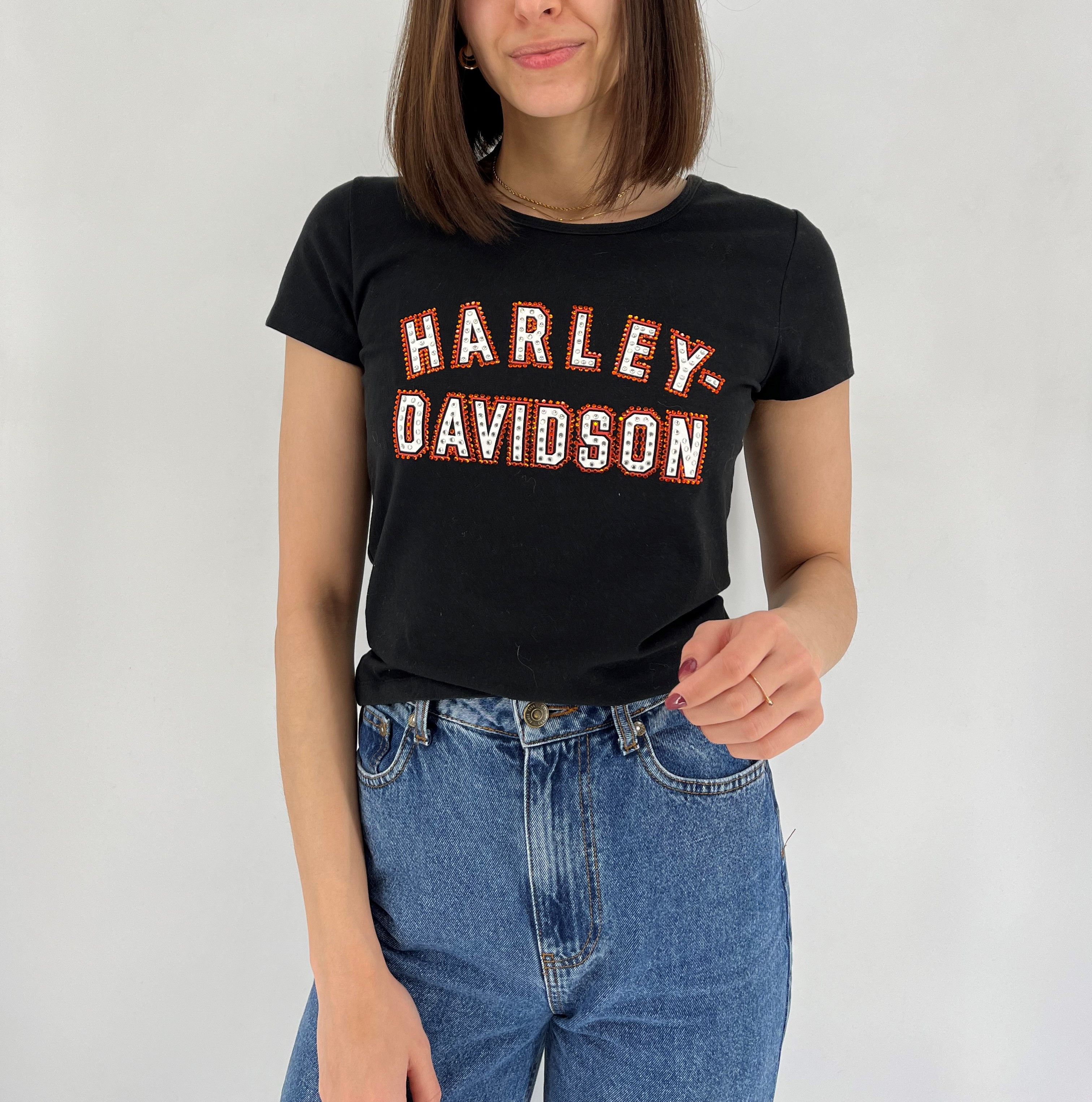 Hard Rock Cafe Vintage Y2K Harley Davidson TShirt Womens Racing tee Size XS / US 0-2 / IT 36-38 - 1 Thumbnail