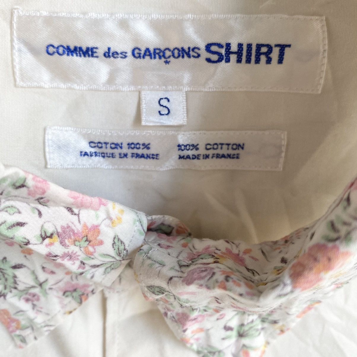 Comme des Garcons 90’s Floral collar Oversize Shirt Fit L Size US S / EU 44-46 / 1 - 4 Thumbnail