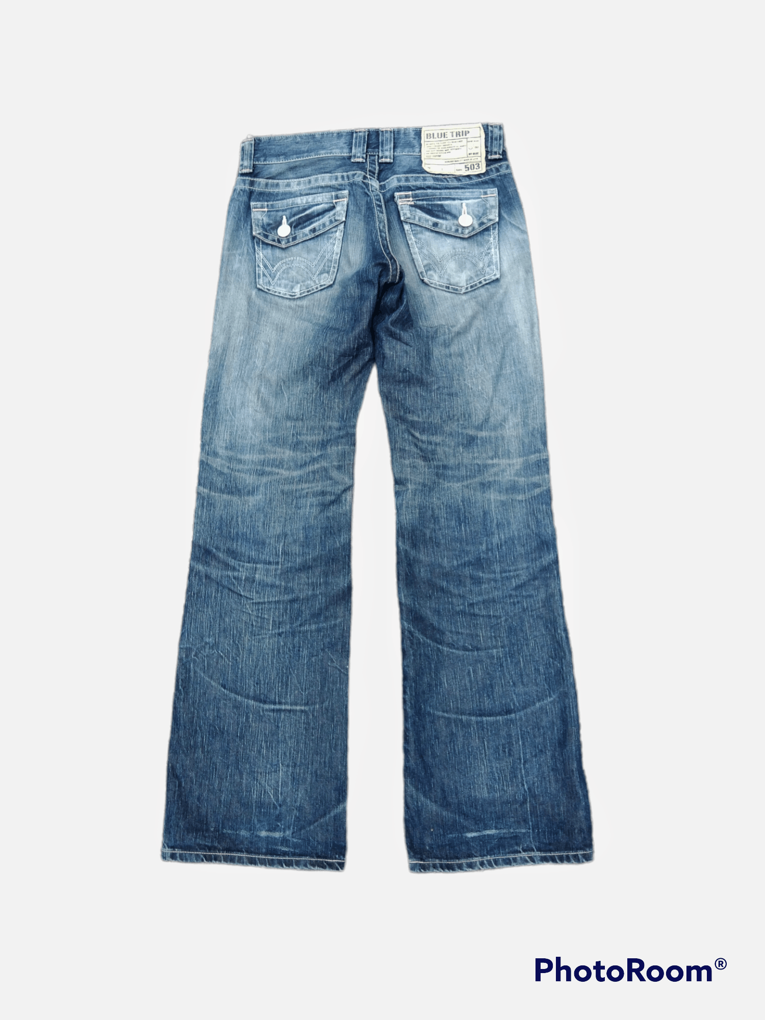 Edwin DiSTRESSED BELL BOTTOM,FLARE BOOCUT EDWIN MADE IN JAPAN Size US 28 / EU 44 - 2 Thumbnail