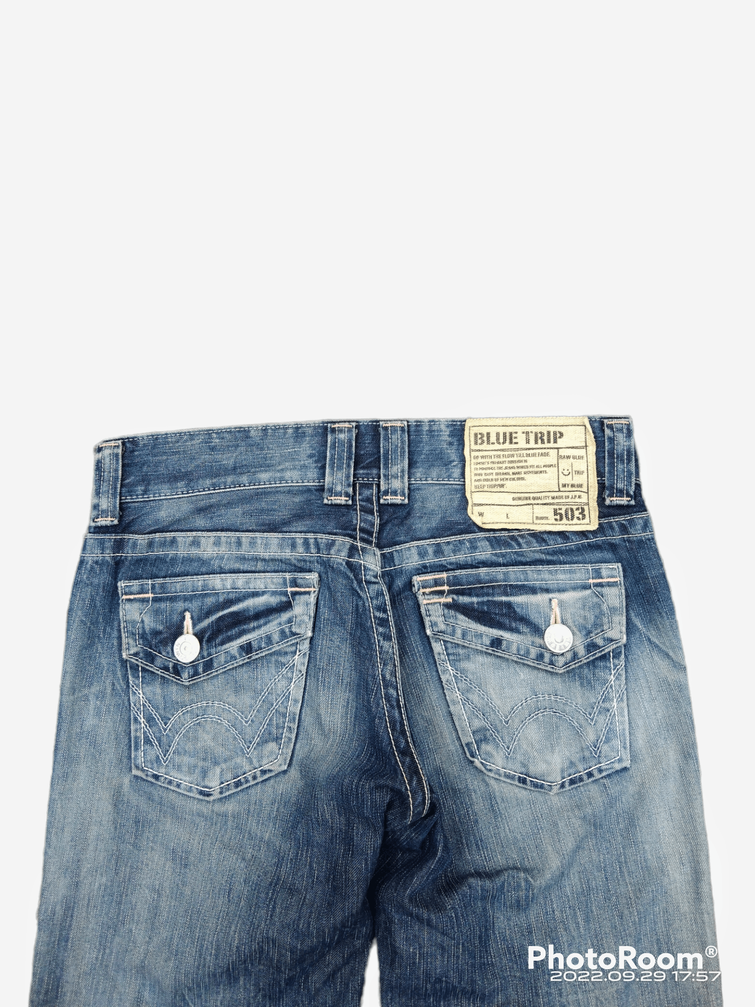 Edwin DiSTRESSED BELL BOTTOM,FLARE BOOCUT EDWIN MADE IN JAPAN Size US 28 / EU 44 - 4 Thumbnail