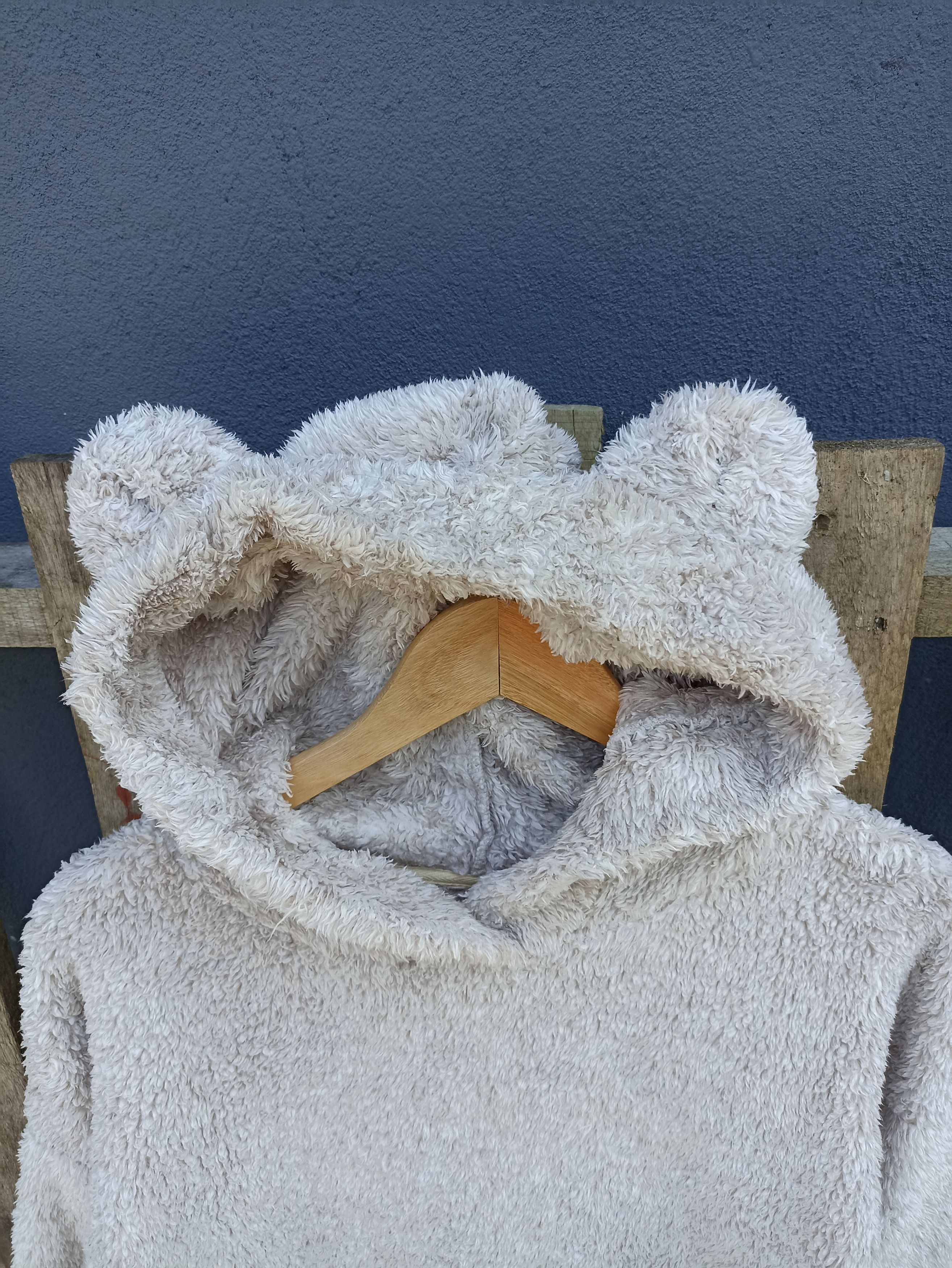 Japanese Brand Gu Brand Deep Pile Fleece Sweatshirt Ear Hoodie Size US XL / EU 56 / 4 - 2 Thumbnail