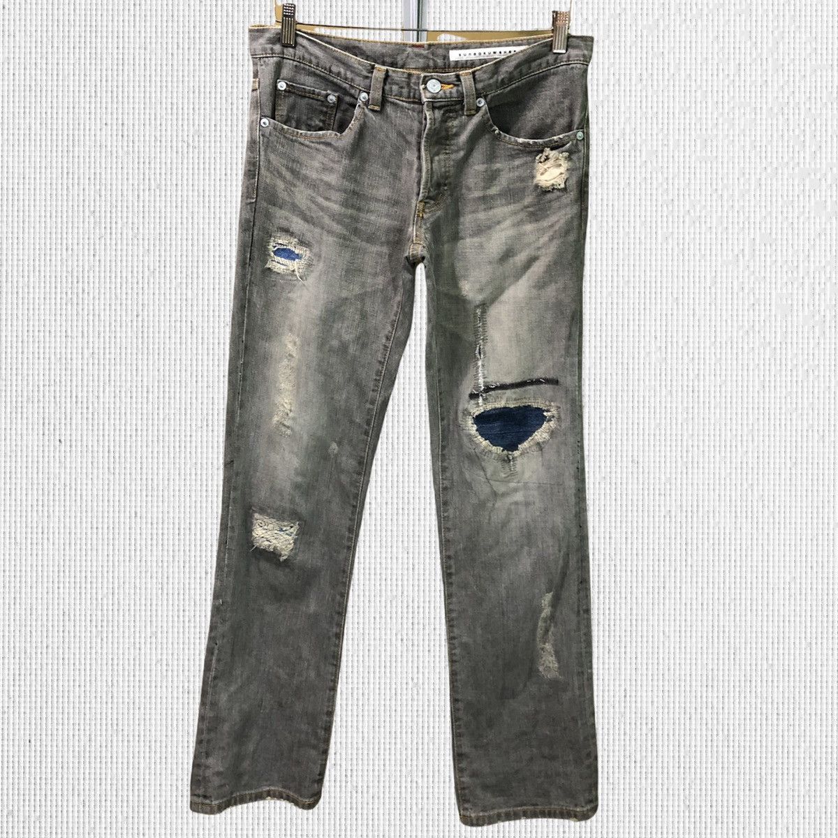 Issey Miyake Vtg Sunaokuwahara Issey Miyake Distressed Denim Jeans Size US 32 / EU 48 - 1 Thumbnail