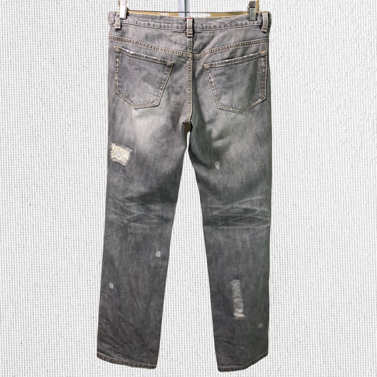 Issey Miyake Vtg Sunaokuwahara Issey Miyake Distressed Denim Jeans Size US 32 / EU 48 - 2 Thumbnail