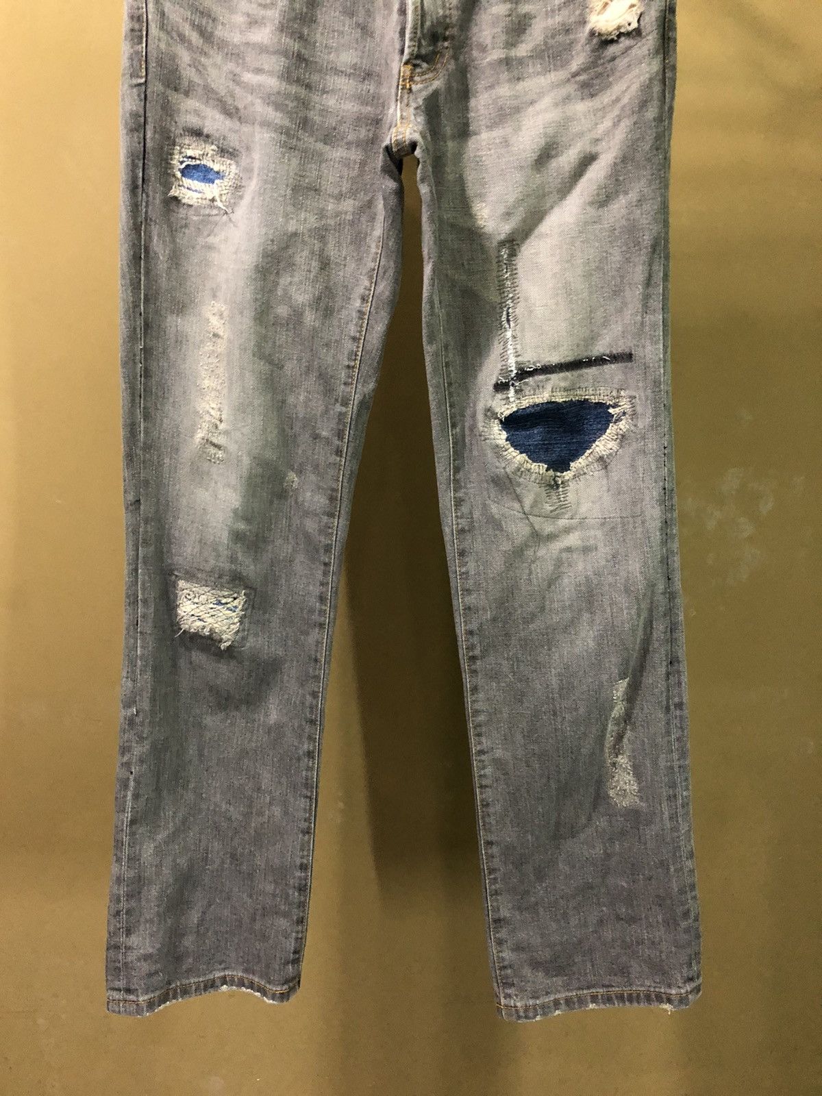 Issey Miyake Vtg Sunaokuwahara Issey Miyake Distressed Denim Jeans Size US 32 / EU 48 - 3 Thumbnail
