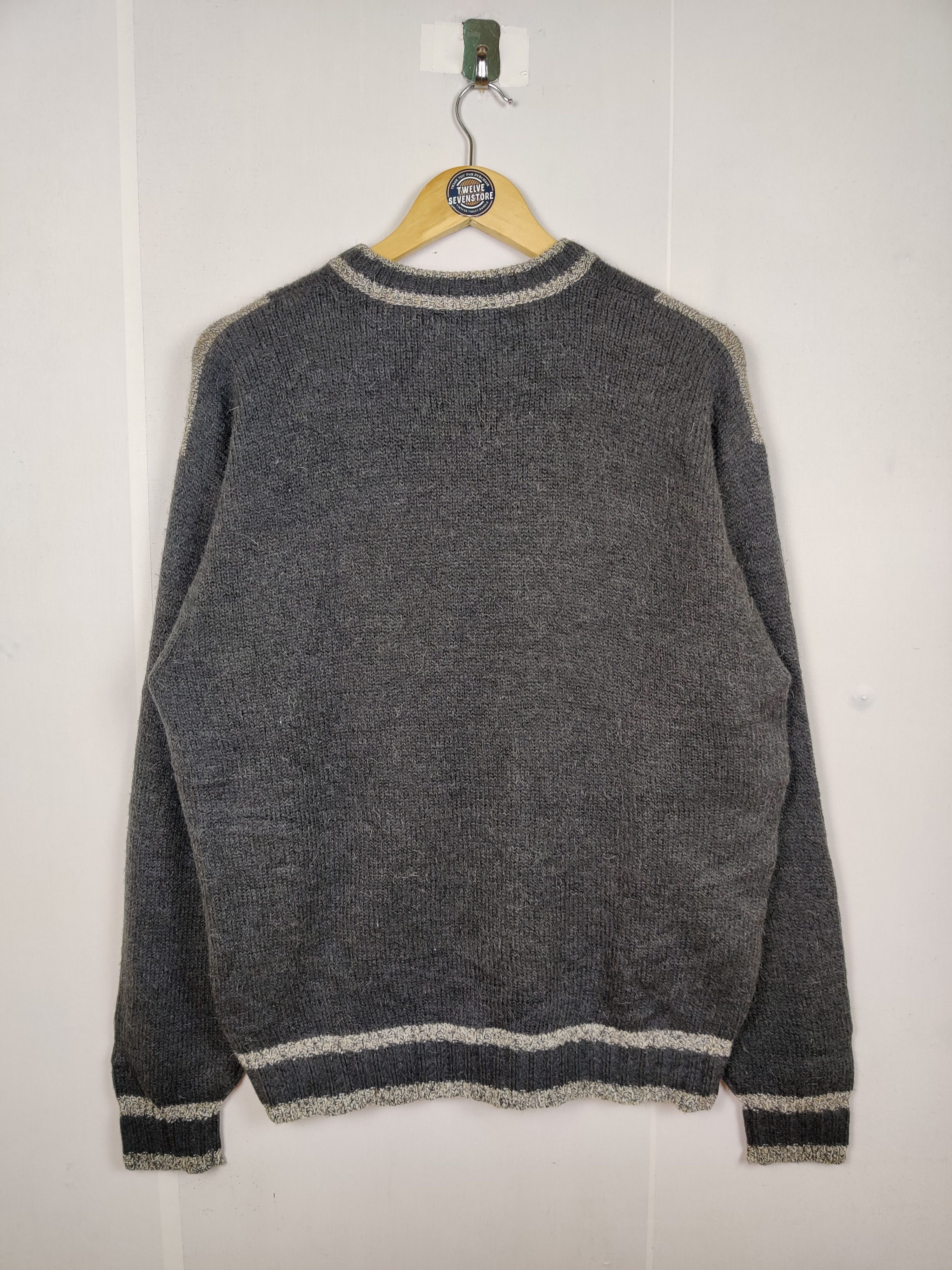Vintage Vintage Crocodile Checkered Knit Sweater Nice Design Size US L / EU 52-54 / 3 - 9 Thumbnail