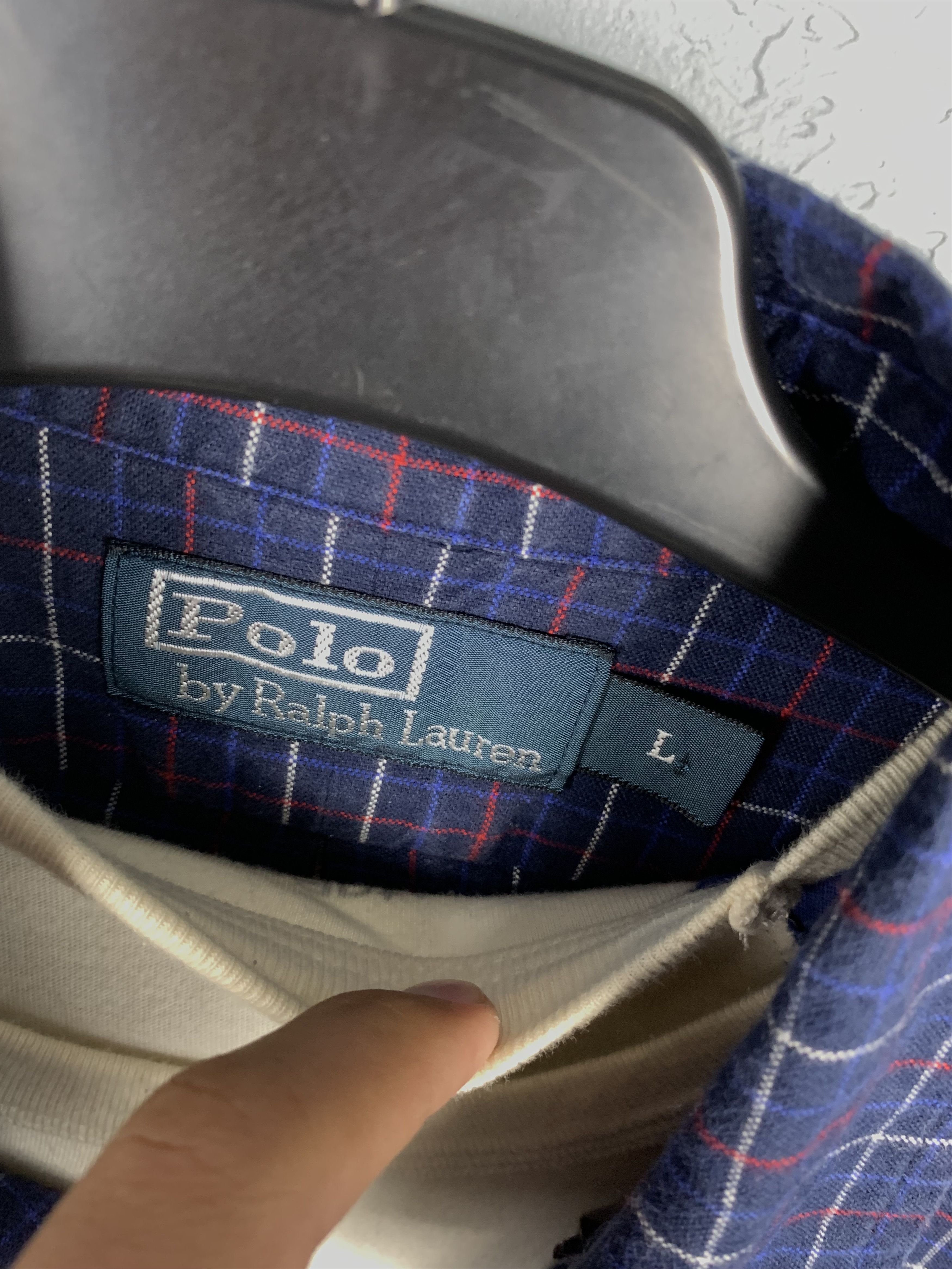 Flannel × Polo Ralph Lauren × Vintage Polo Ralph Lauren Flannel Vintage Plaid Shirt Size US L / EU 52-54 / 3 - 3 Thumbnail