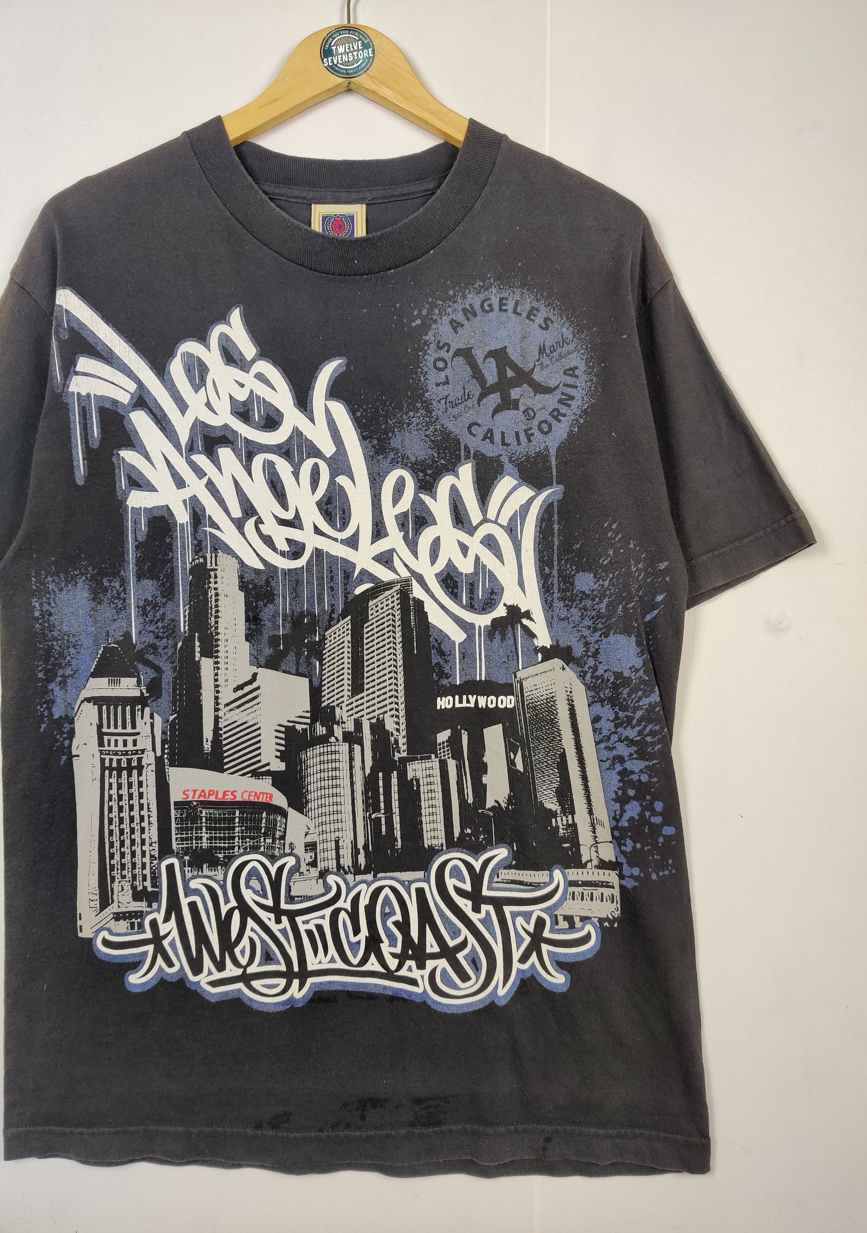 Vintage Vintage Los Angeles West Coast Graphic Tee Tshirt Size US L / EU 52-54 / 3 - 3 Thumbnail