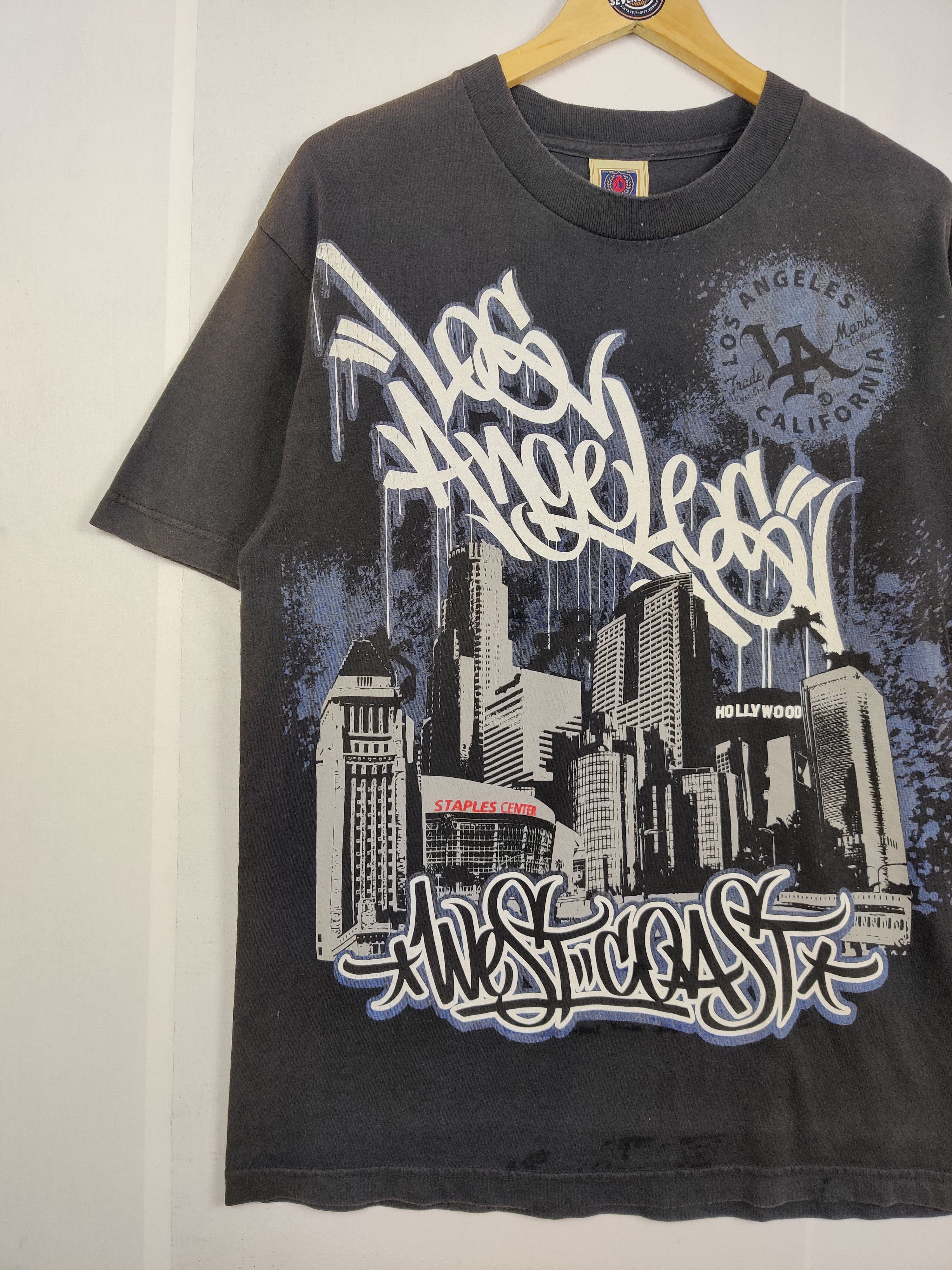 Vintage Vintage Los Angeles West Coast Graphic Tee Tshirt Size US L / EU 52-54 / 3 - 5 Thumbnail