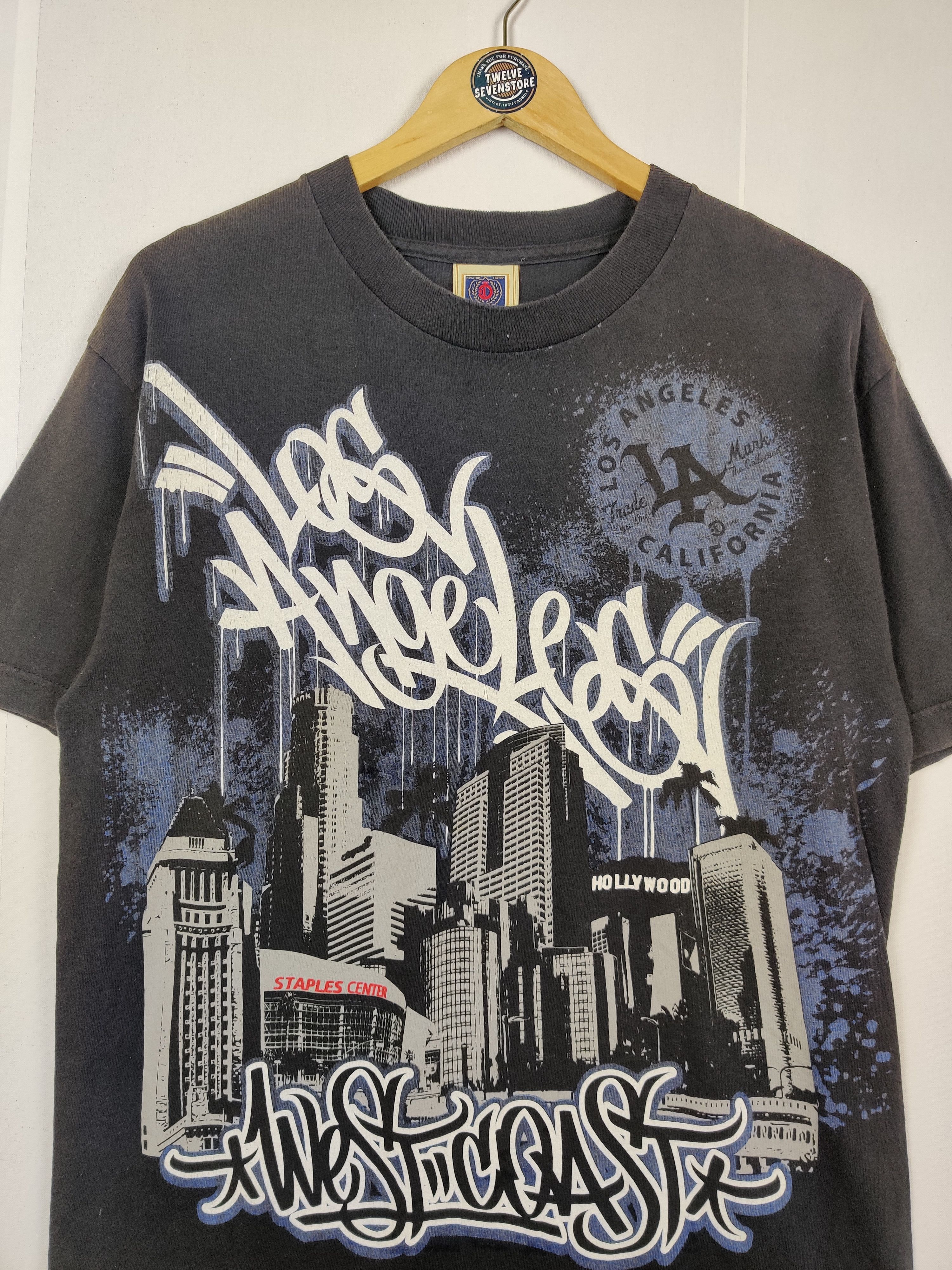 Vintage Vintage Los Angeles West Coast Graphic Tee Tshirt Size US L / EU 52-54 / 3 - 4 Thumbnail
