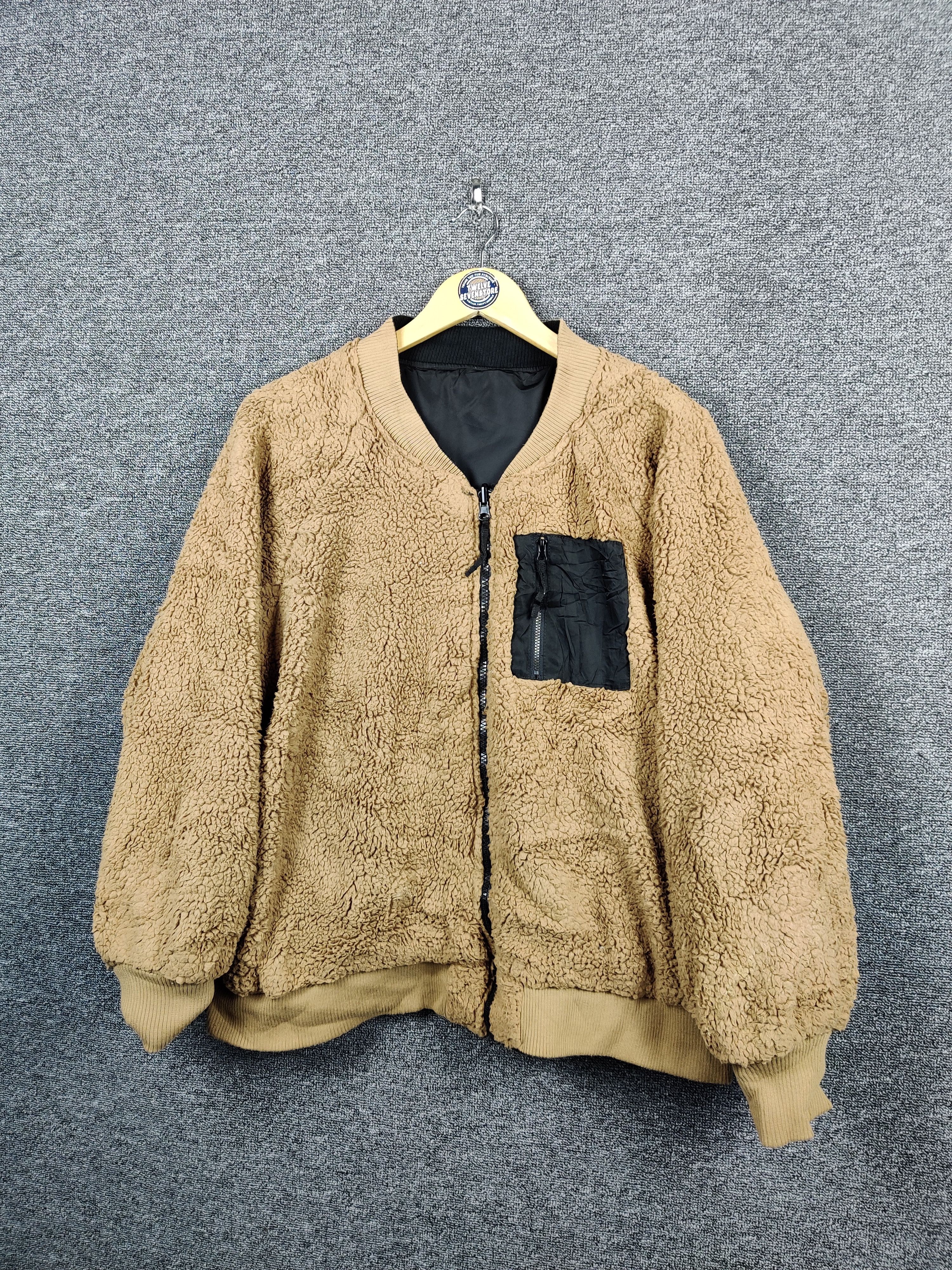 Vintage Vintage Reversible Sherpa Deep Pile Zipper Jacket By Latique Size US XXL / EU 58 / 5 - 2 Thumbnail