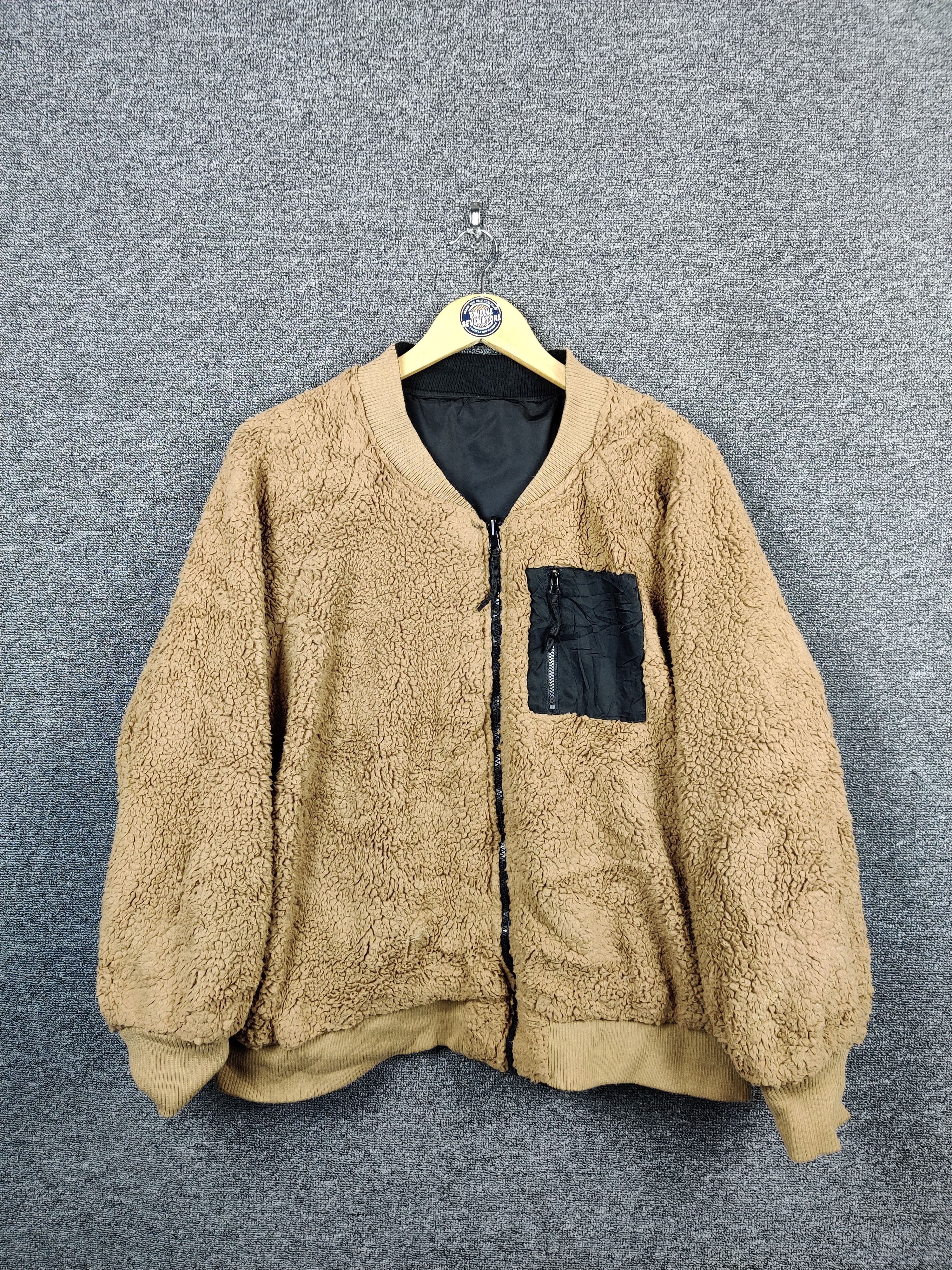Vintage Vintage Reversible Sherpa Deep Pile Zipper Jacket By Latique Size US XXL / EU 58 / 5 - 1 Thumbnail
