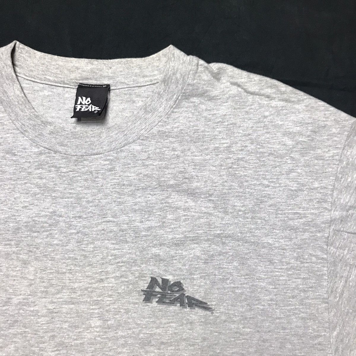 No Fear × Vintage Vintage 1996 No Fear Play At Your Own Risk T Shirt Size US L / EU 52-54 / 3 - 4 Thumbnail