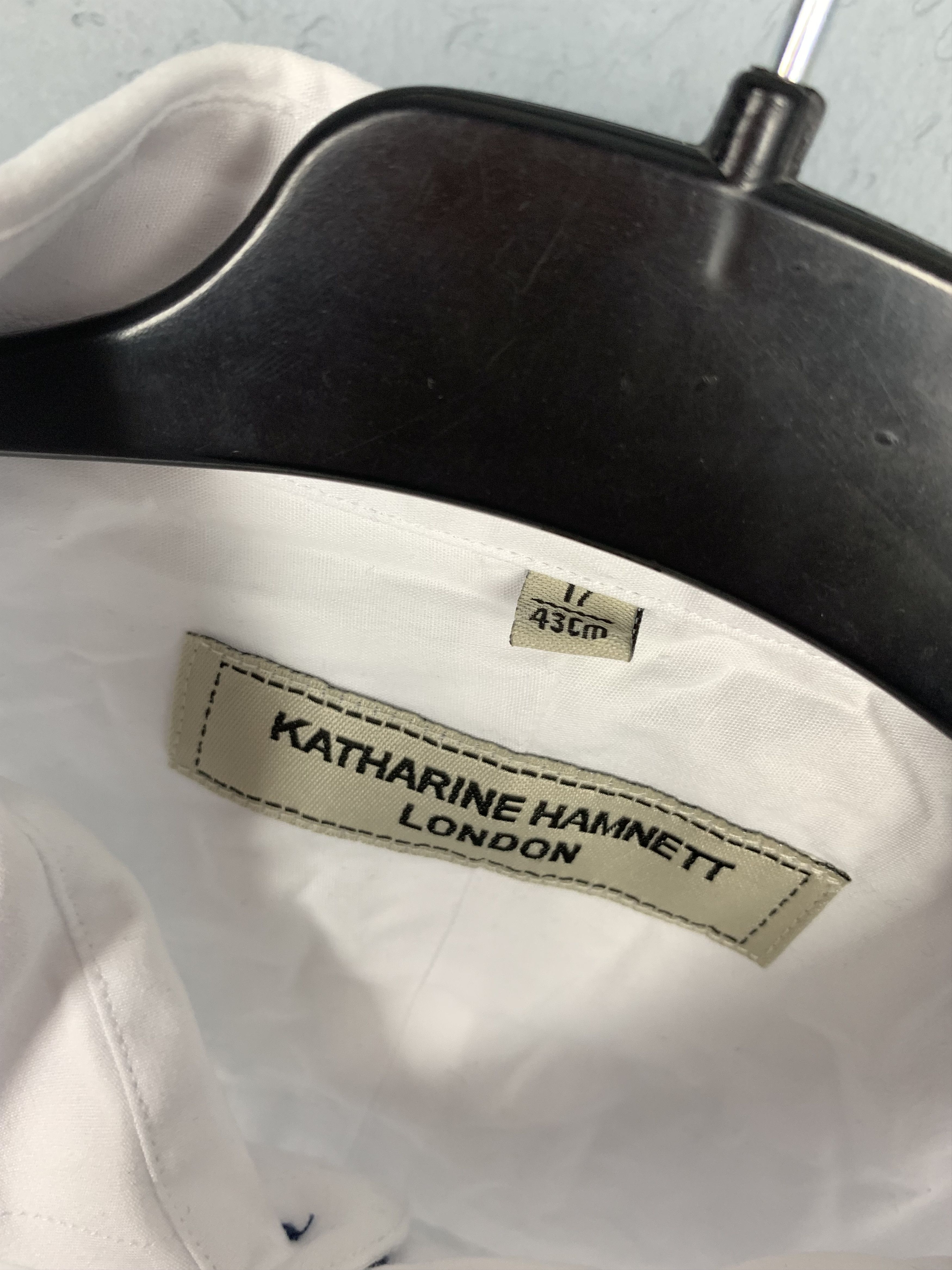 Katharine Hamnett London Katharine Hamnet London Mens Classic White Shirt Size US XL / EU 56 / 4 - 3 Thumbnail