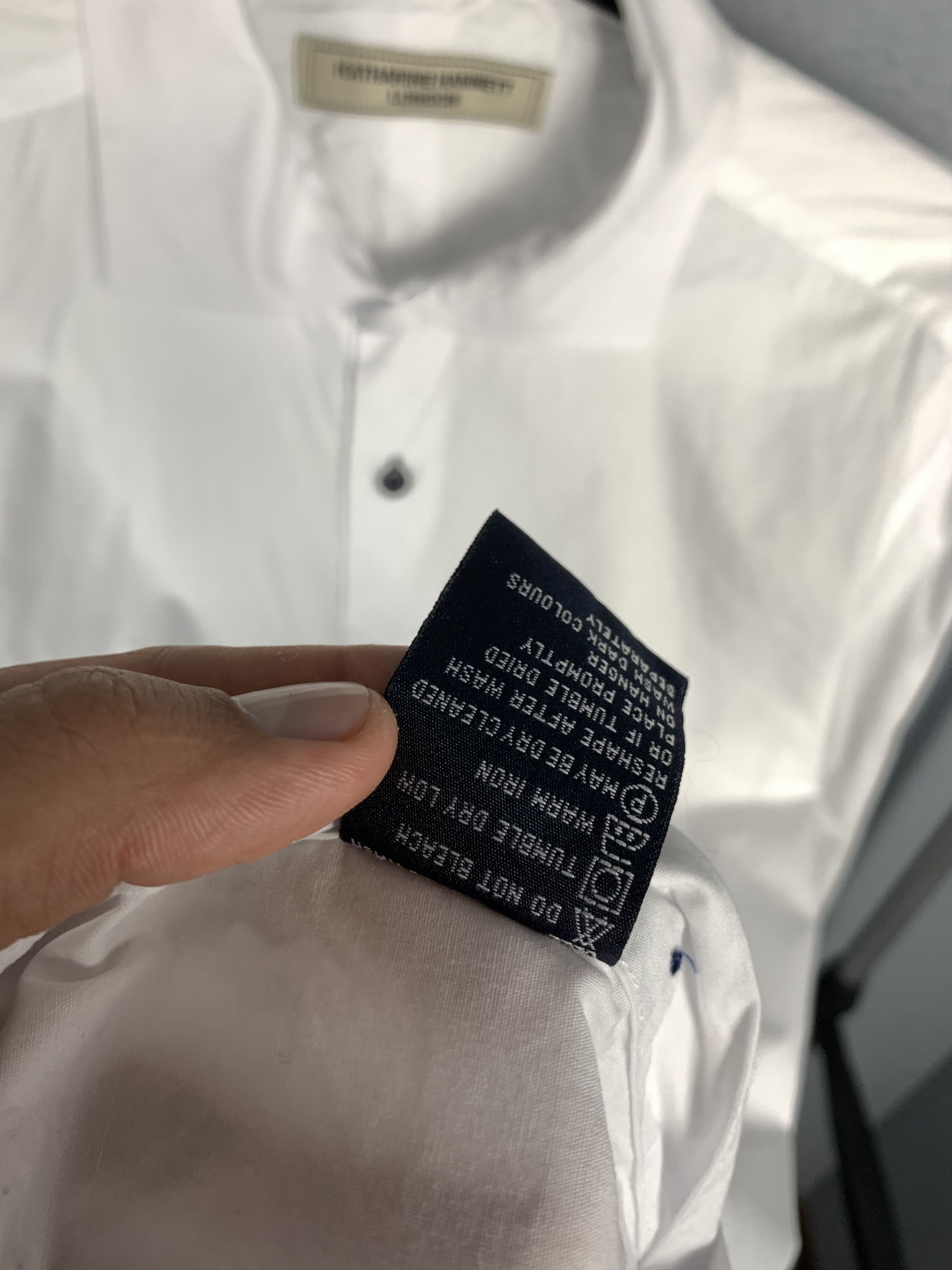 Katharine Hamnett London Katharine Hamnet London Mens Classic White Shirt Size US XL / EU 56 / 4 - 4 Thumbnail