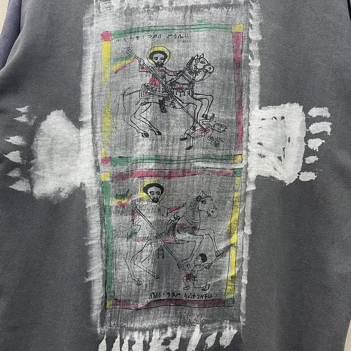Beauty Beast × Vintage Vintage Art Design Rasta T-Shirt Rare True Vintage Size US XL / EU 56 / 4 - 2 Thumbnail